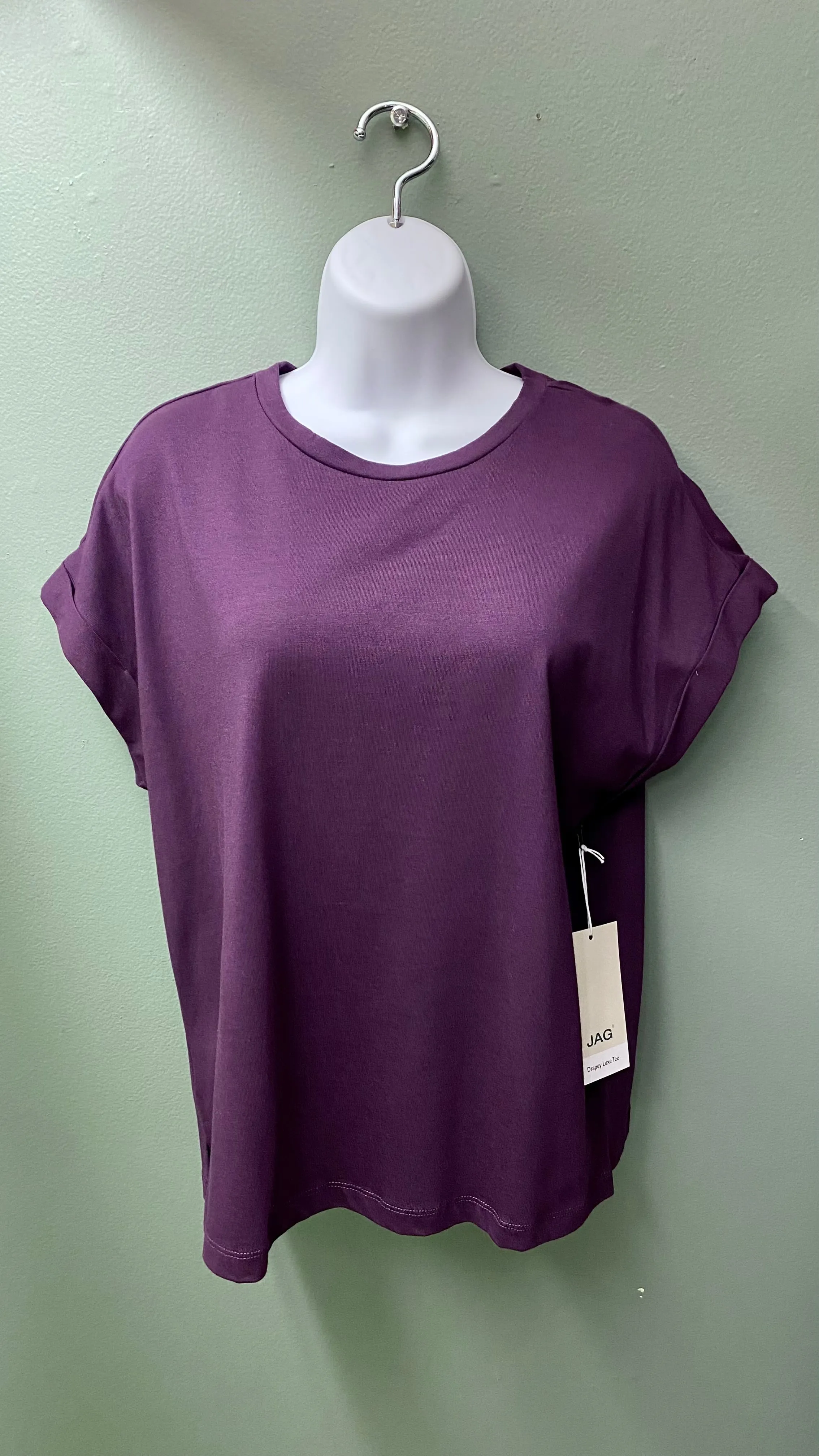 * Jag Drapey Top - Teal or Eggplant
