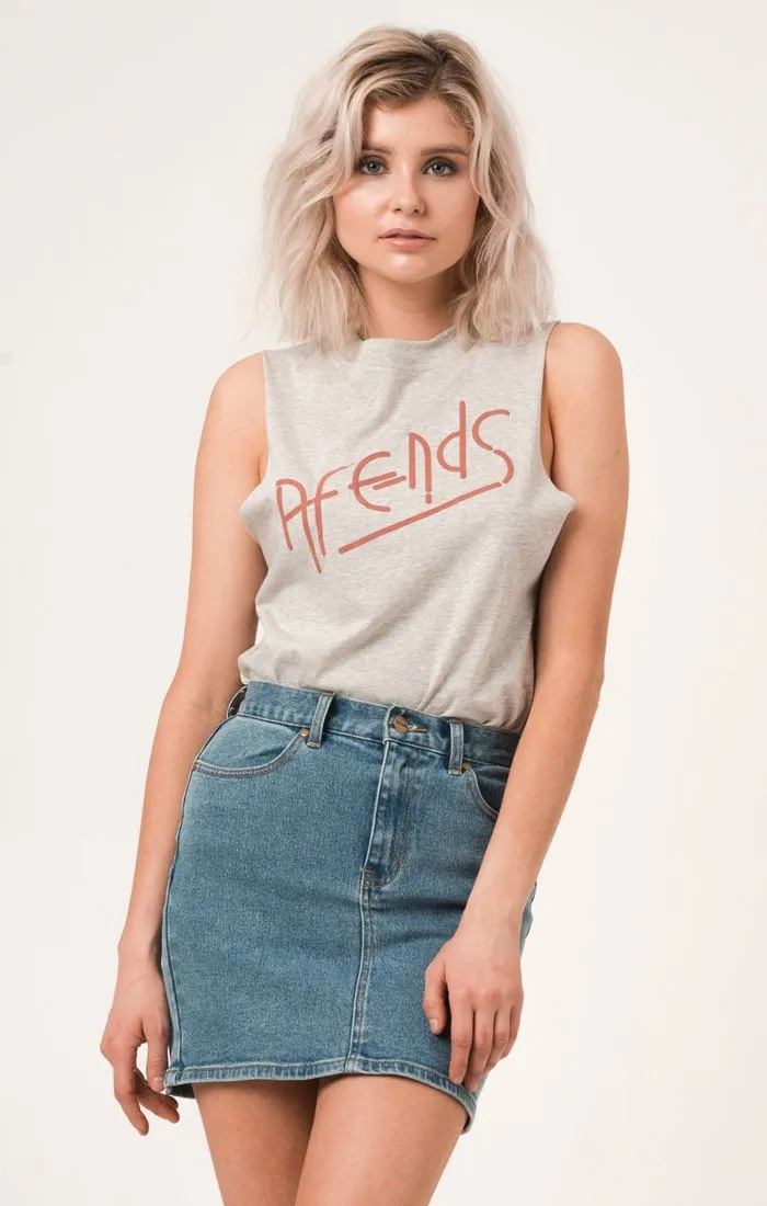 Afends Womens Lights - Logo Bandcut Tee