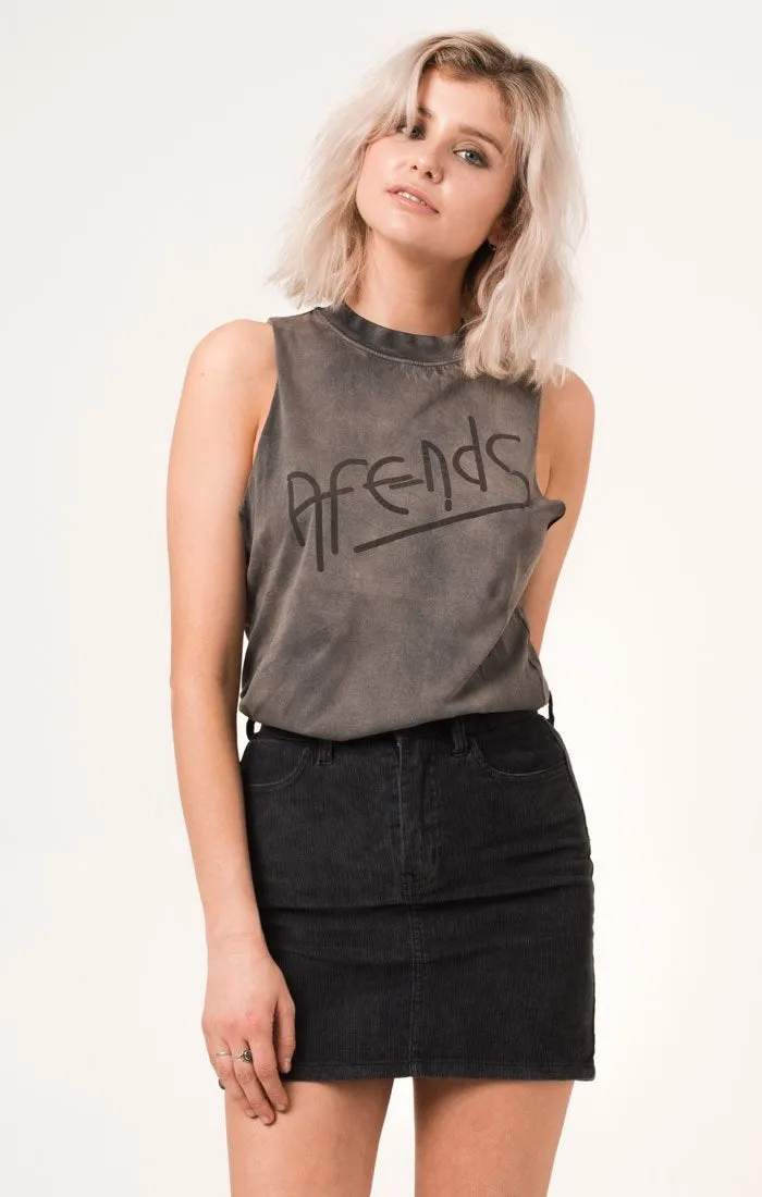Afends Womens Lights - Logo Bandcut Tee
