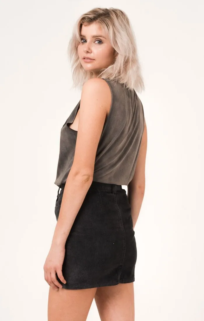 Afends Womens Lights - Logo Bandcut Tee