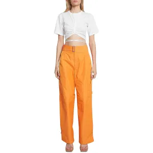 A.L.C. Womens Jane Cropped Cotton T-Shirt