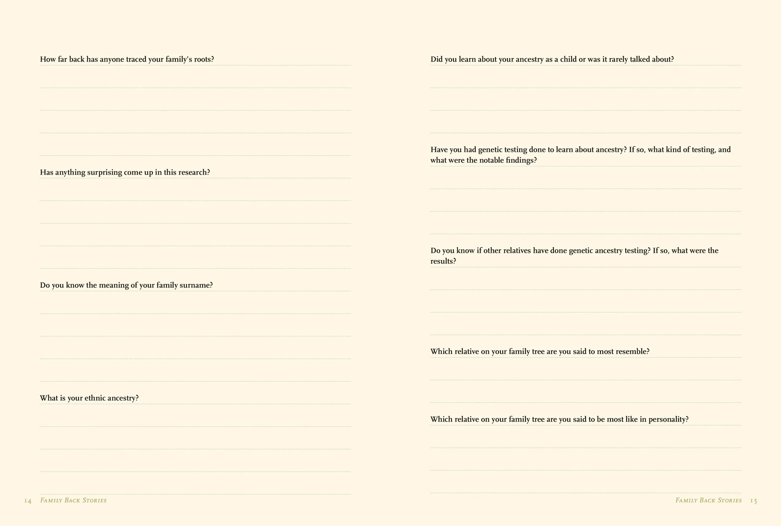 AN ORAL HISTORY
