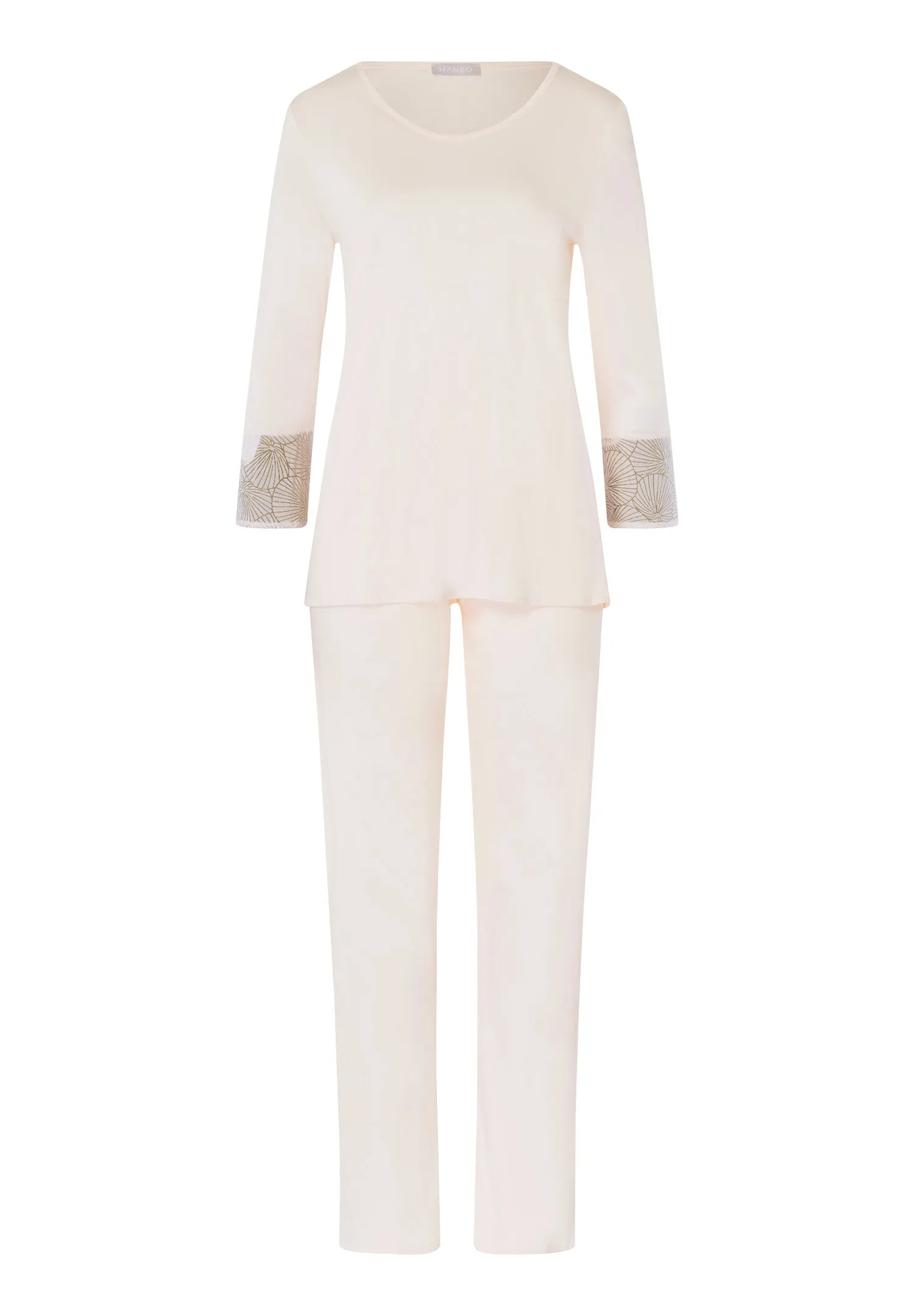 Audrey Silk Blend Long Pajama Set | Morning Glow 74919-1348