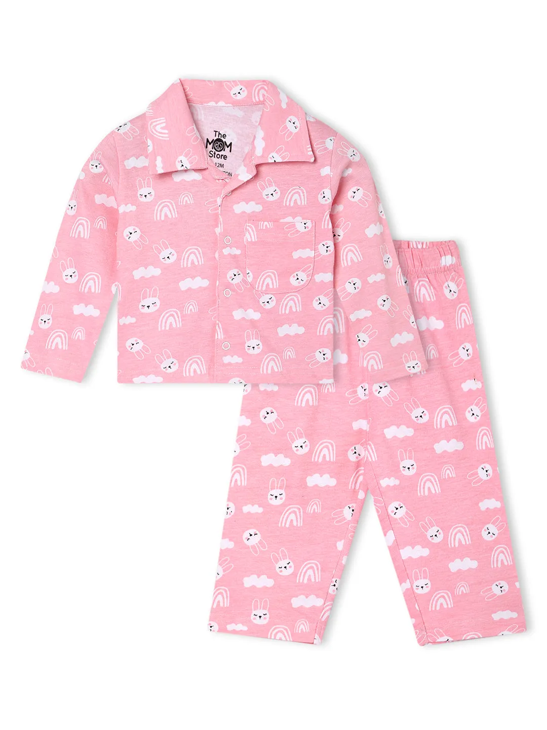 Baby and Kids Pajama Nightsuit Set- Cutey Bunny