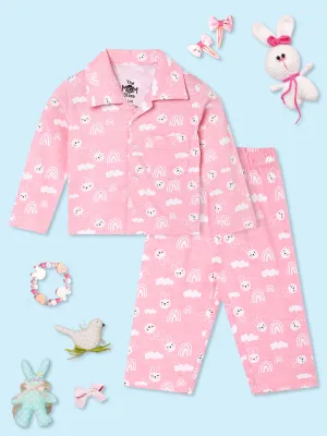 Baby and Kids Pajama Nightsuit Set- Cutey Bunny