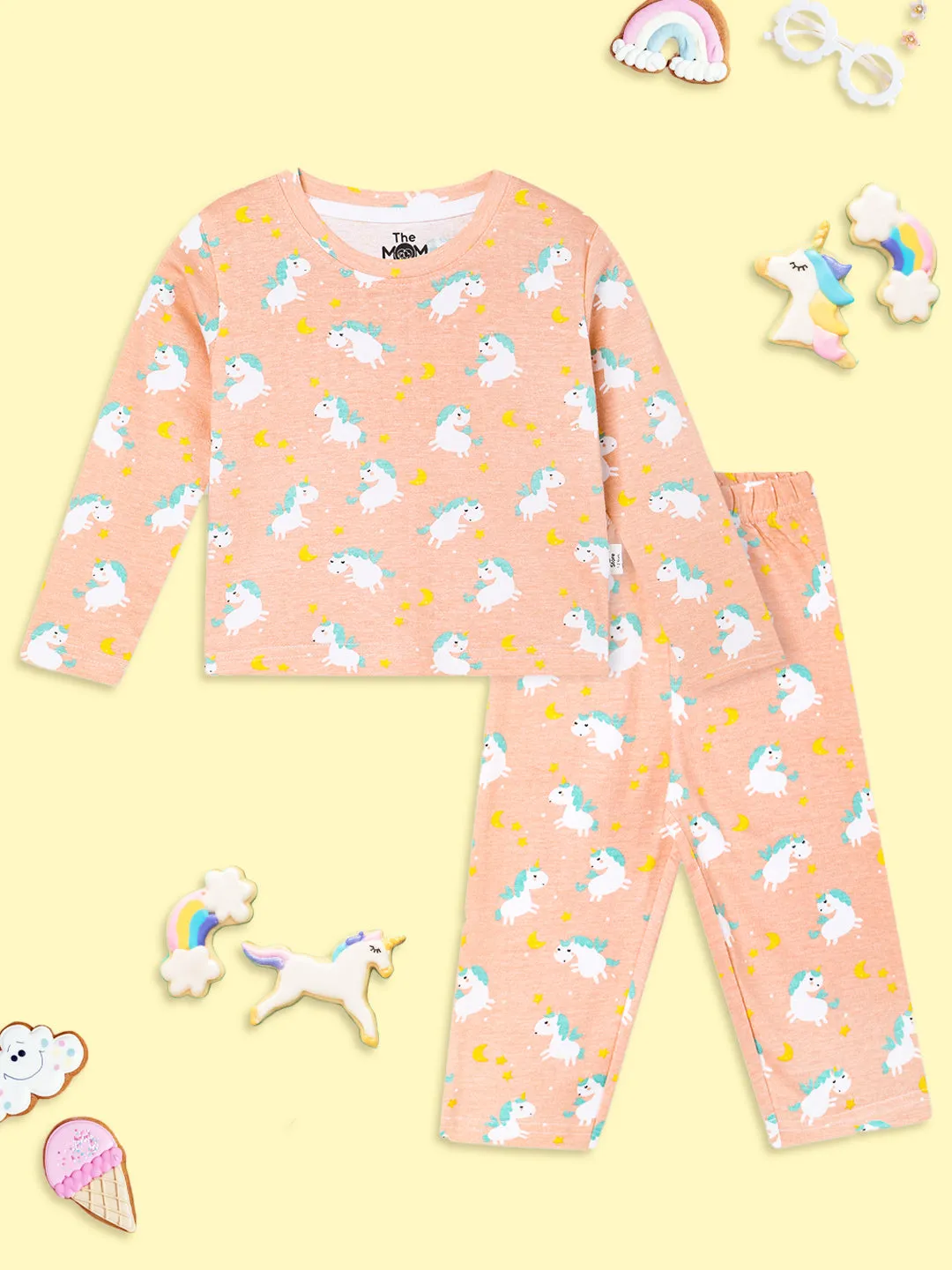 Baby and Kids Pajama Nightsuit Set- Dreamy Unicorn