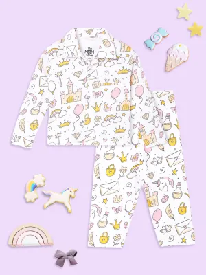 Baby and Kids Pajama Nightsuit Set- Fairy Princess