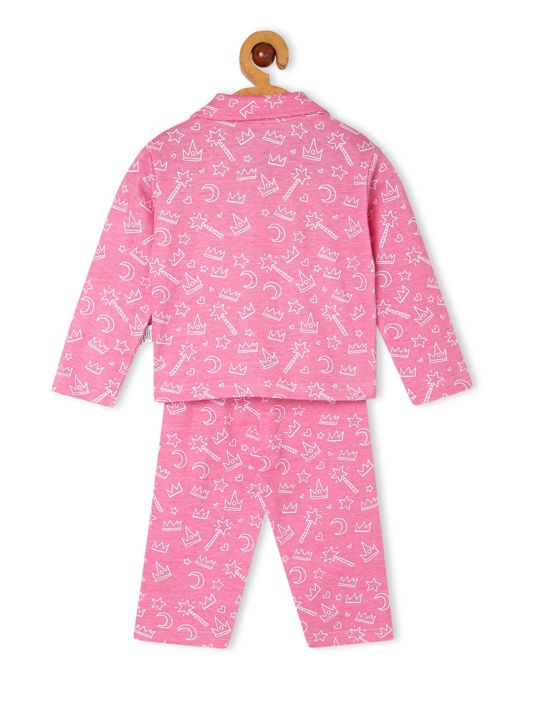 Baby and Kids Pajama Nightsuit Set- Pink-A-Boo