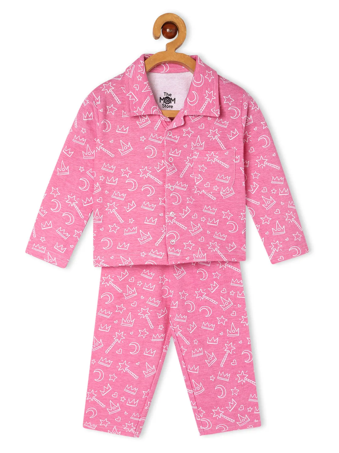 Baby and Kids Pajama Nightsuit Set- Pink-A-Boo