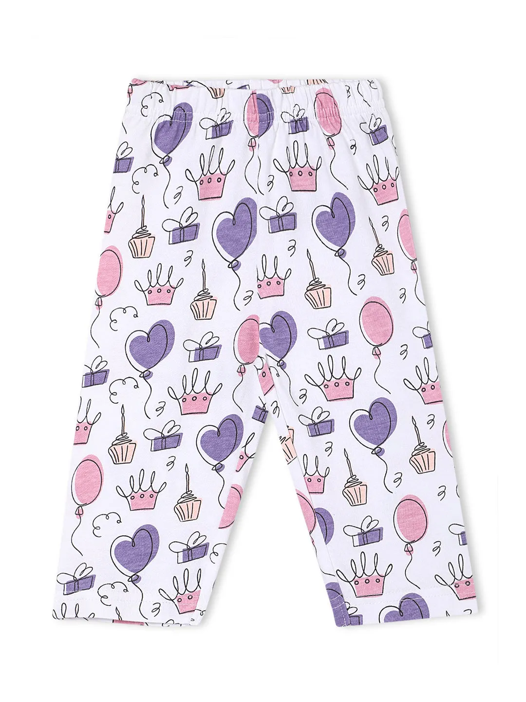 Baby and Kids Pajama Nightsuit Set- Princess Party