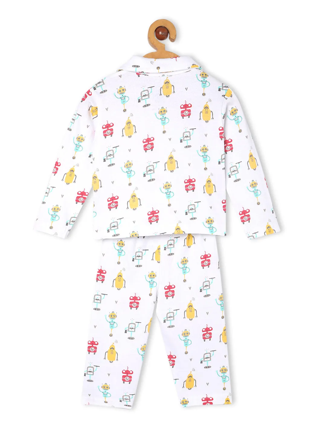 Baby and Kids Pajama Nightsuit Set- Robo Club