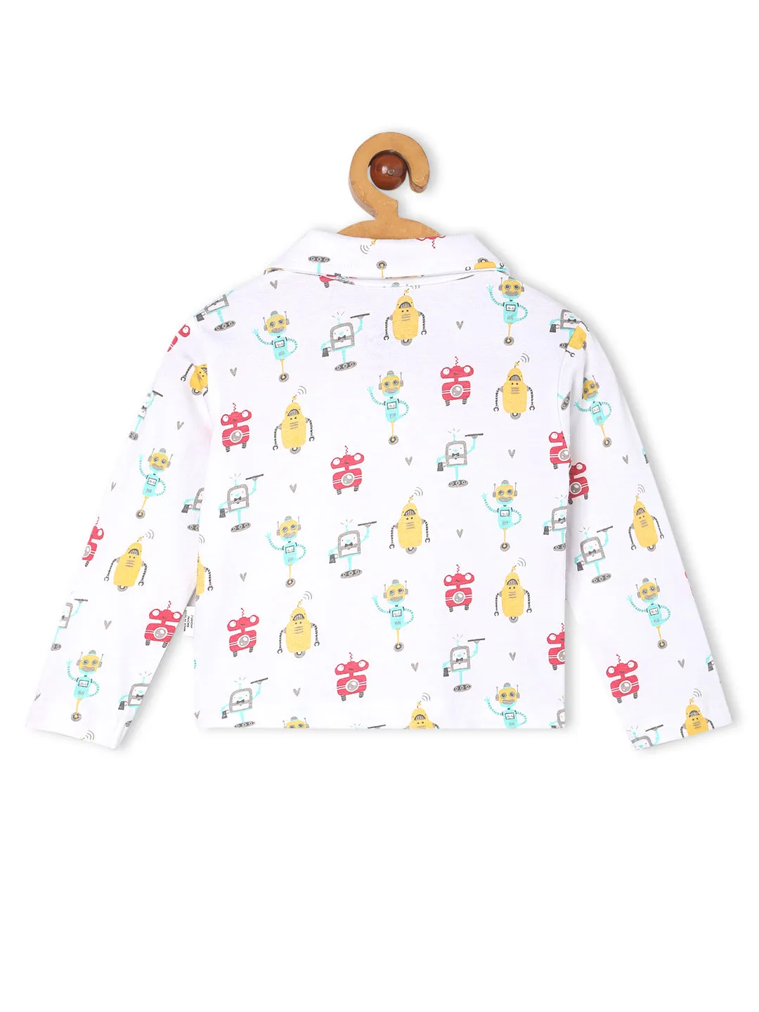 Baby and Kids Pajama Nightsuit Set- Robo Club