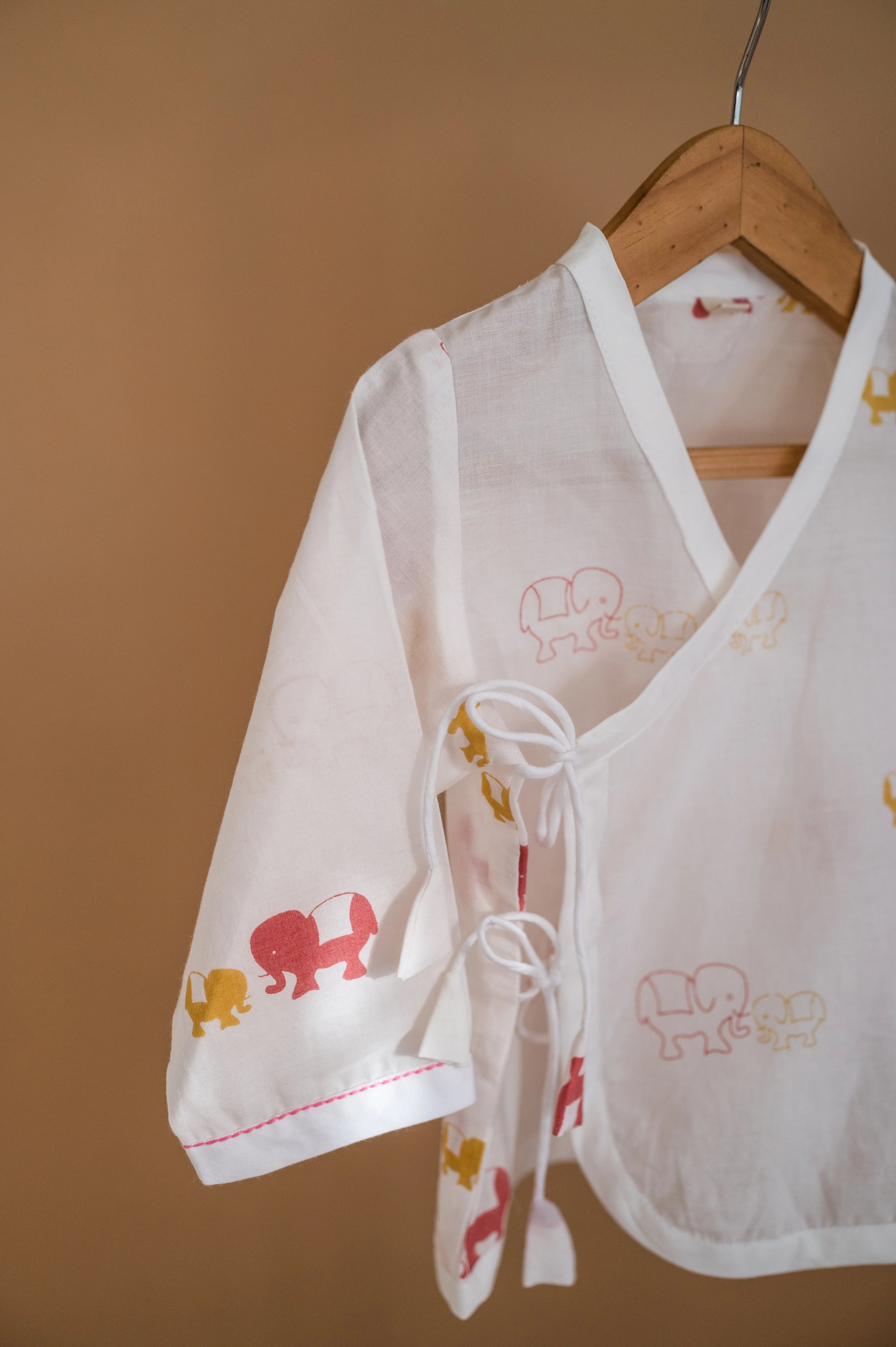 Baby Jhabla Pajama Set - Colours of the Earth - Elle Pink