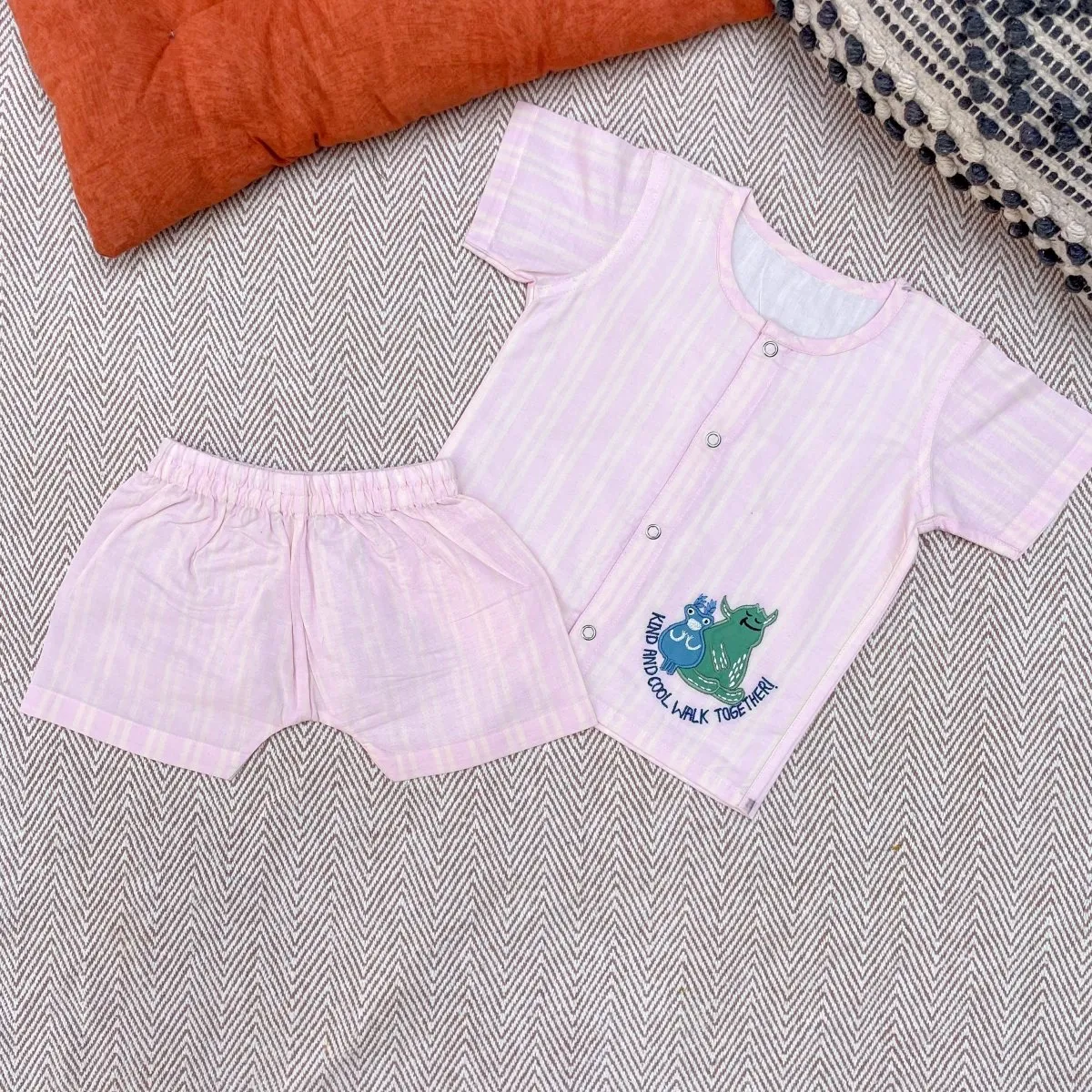 Bhaakur Cotton Jhabla Set- Kind And Cool