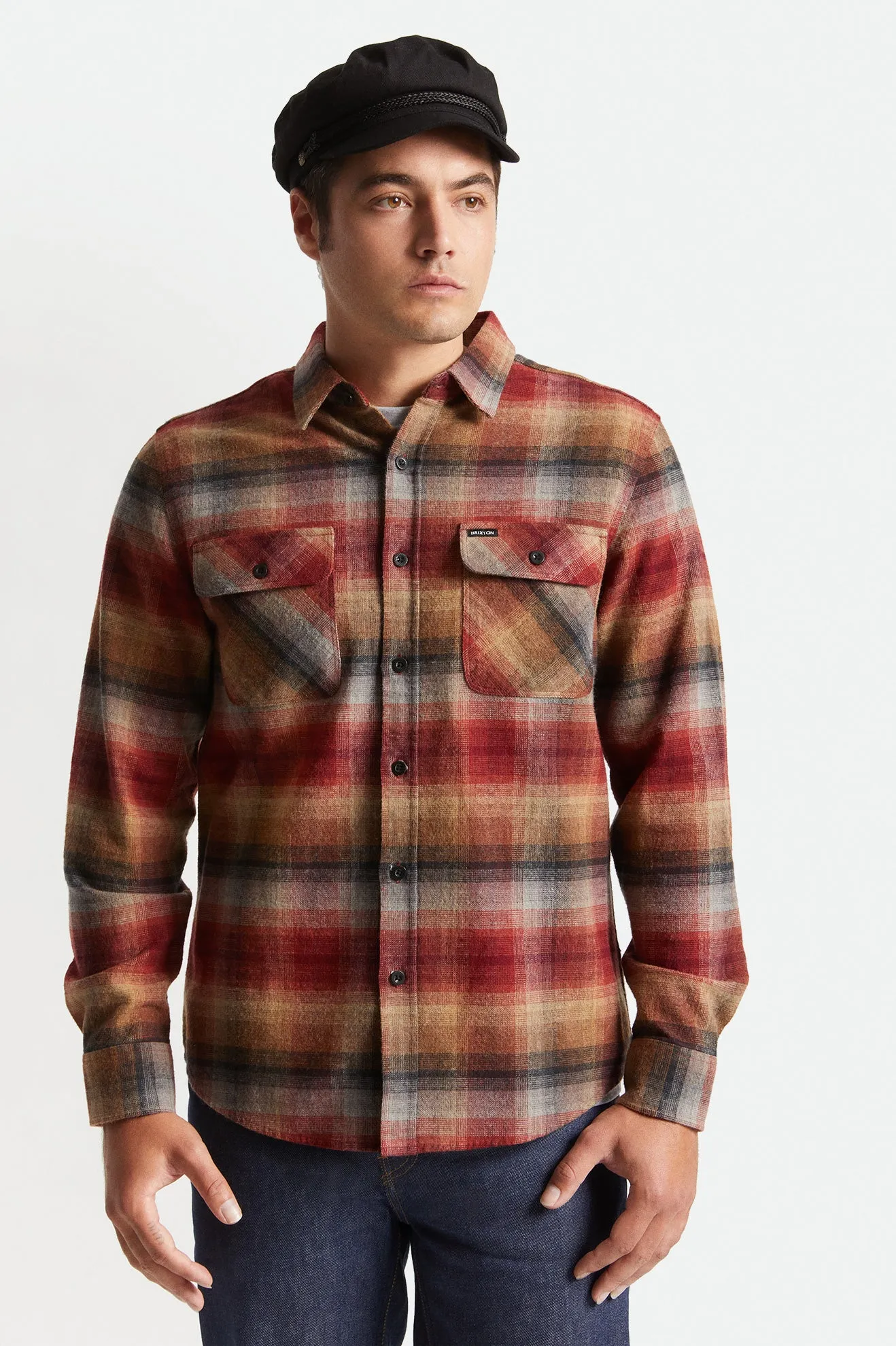 Bowery L/S Flannel - Dark Brick