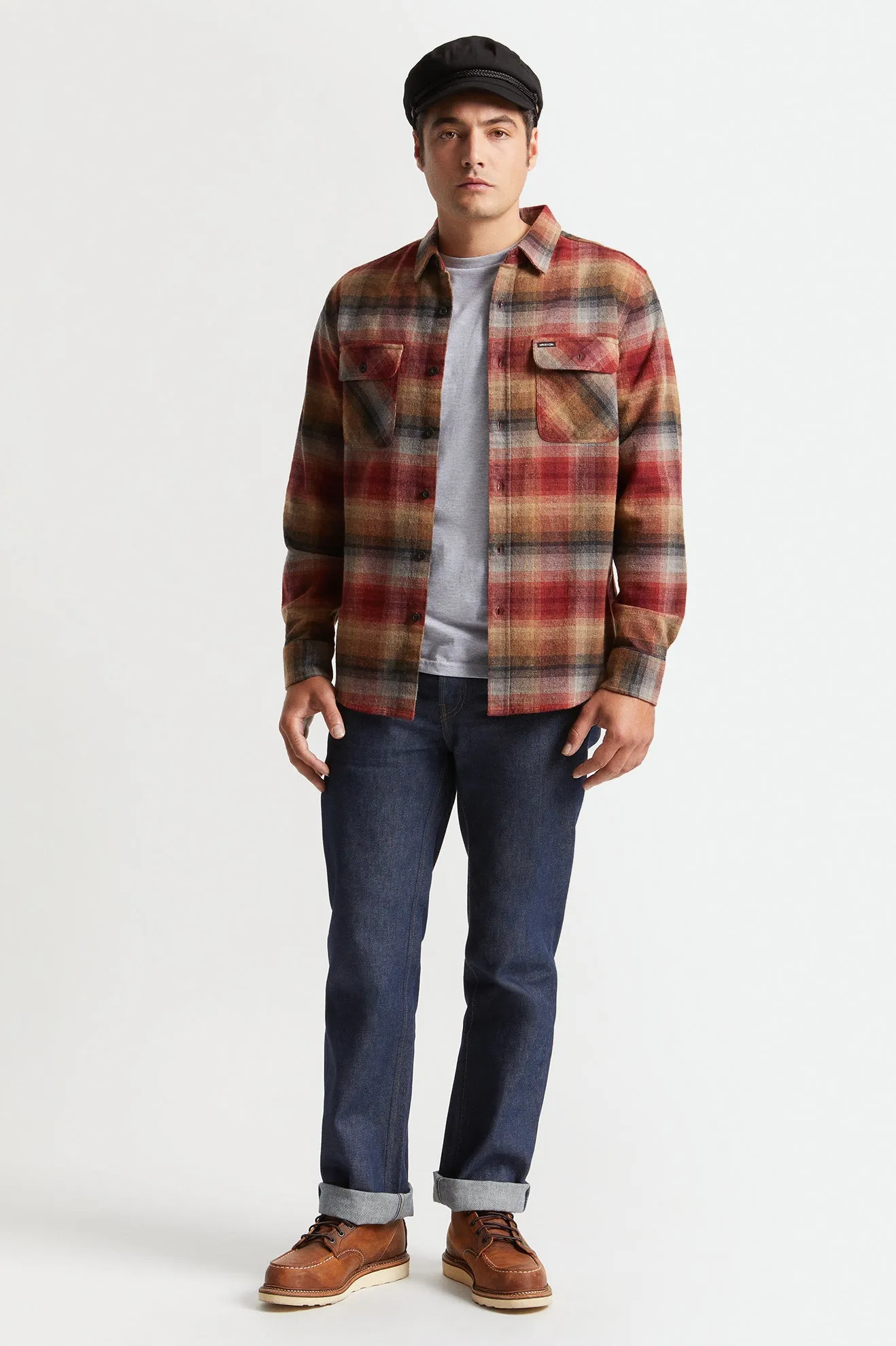 Bowery L/S Flannel - Dark Brick