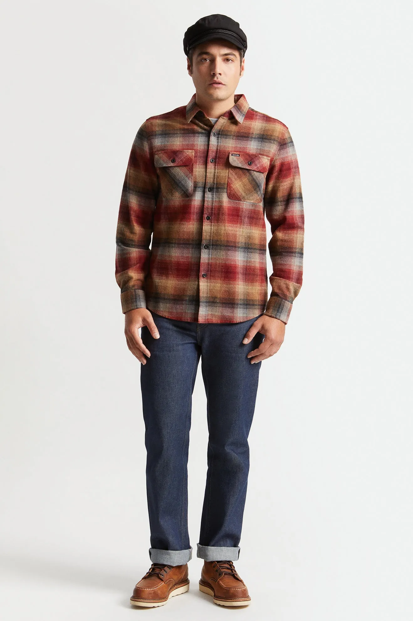 Bowery L/S Flannel - Dark Brick
