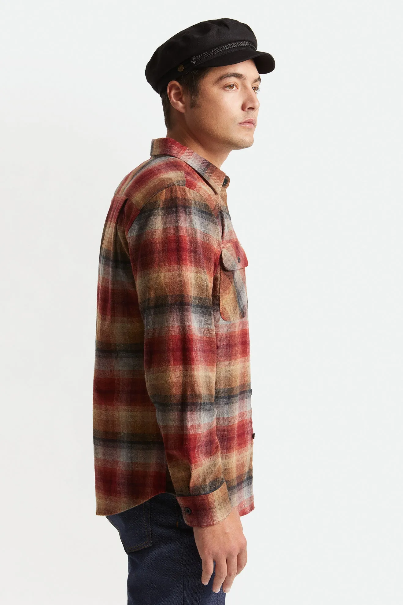 Bowery L/S Flannel - Dark Brick