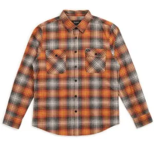 Brixton Bowery Long Sleeve Flannel - Burnt Orange
