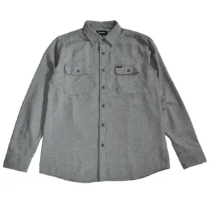 Brixton - Bowery Men's Flannel L/S Shirt, Grey
