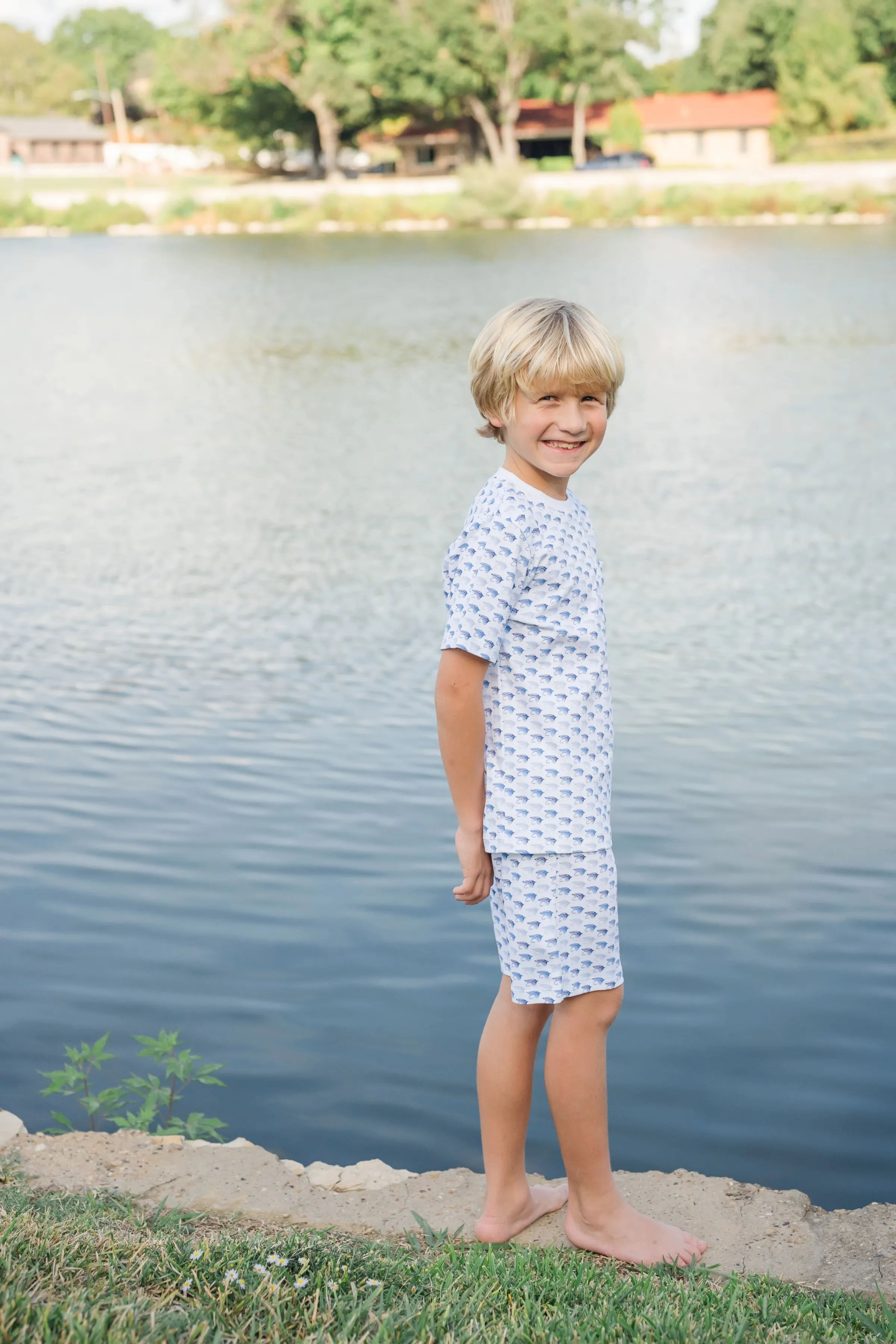 Charles Fly Fishing Pima Cotton Short Set