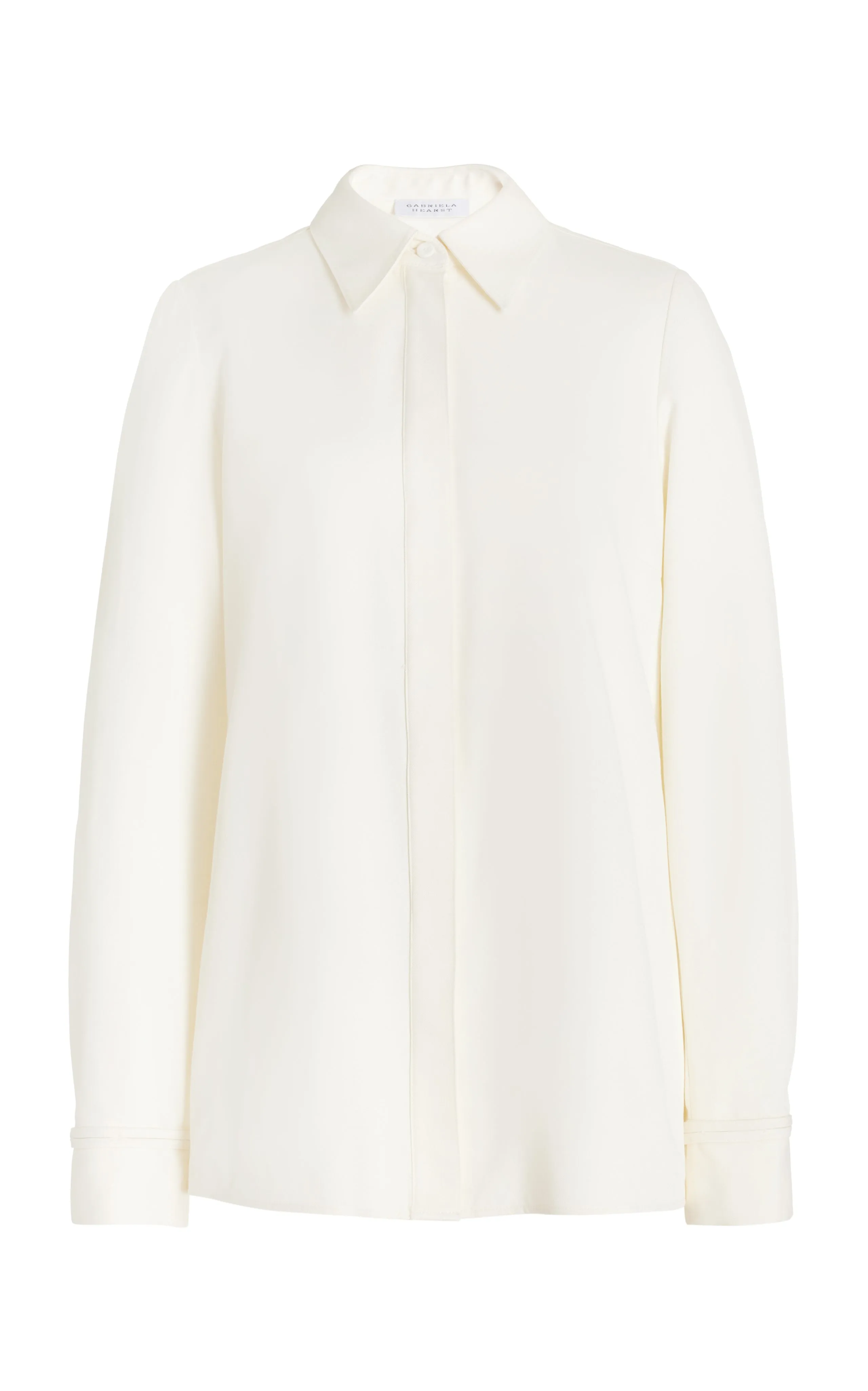 Cruz Shirt in Ivory Washed Silk