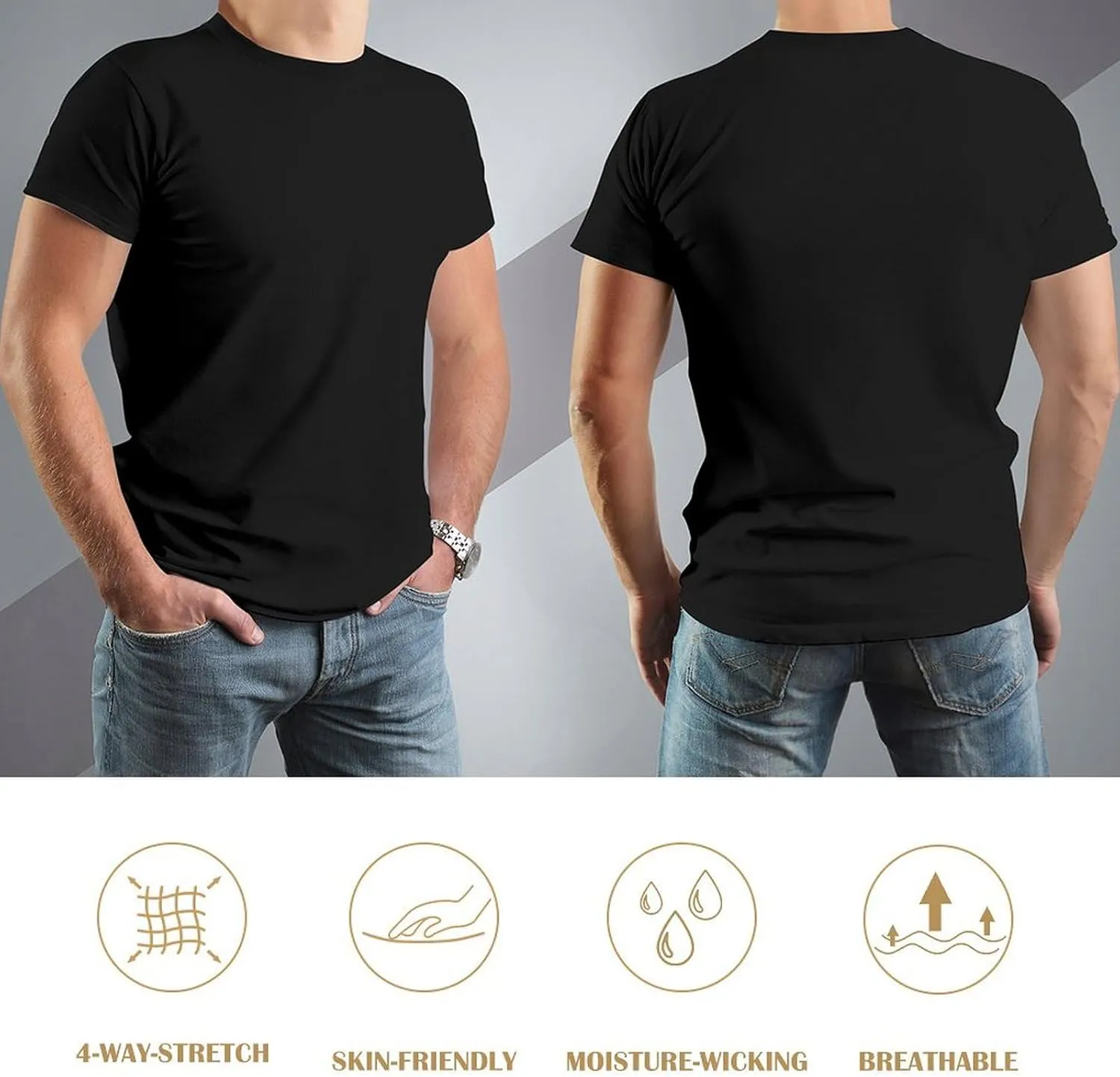 Custom Shirt Men Personalized Add Your Image T-Shirt Add Your Text Photo Front Print