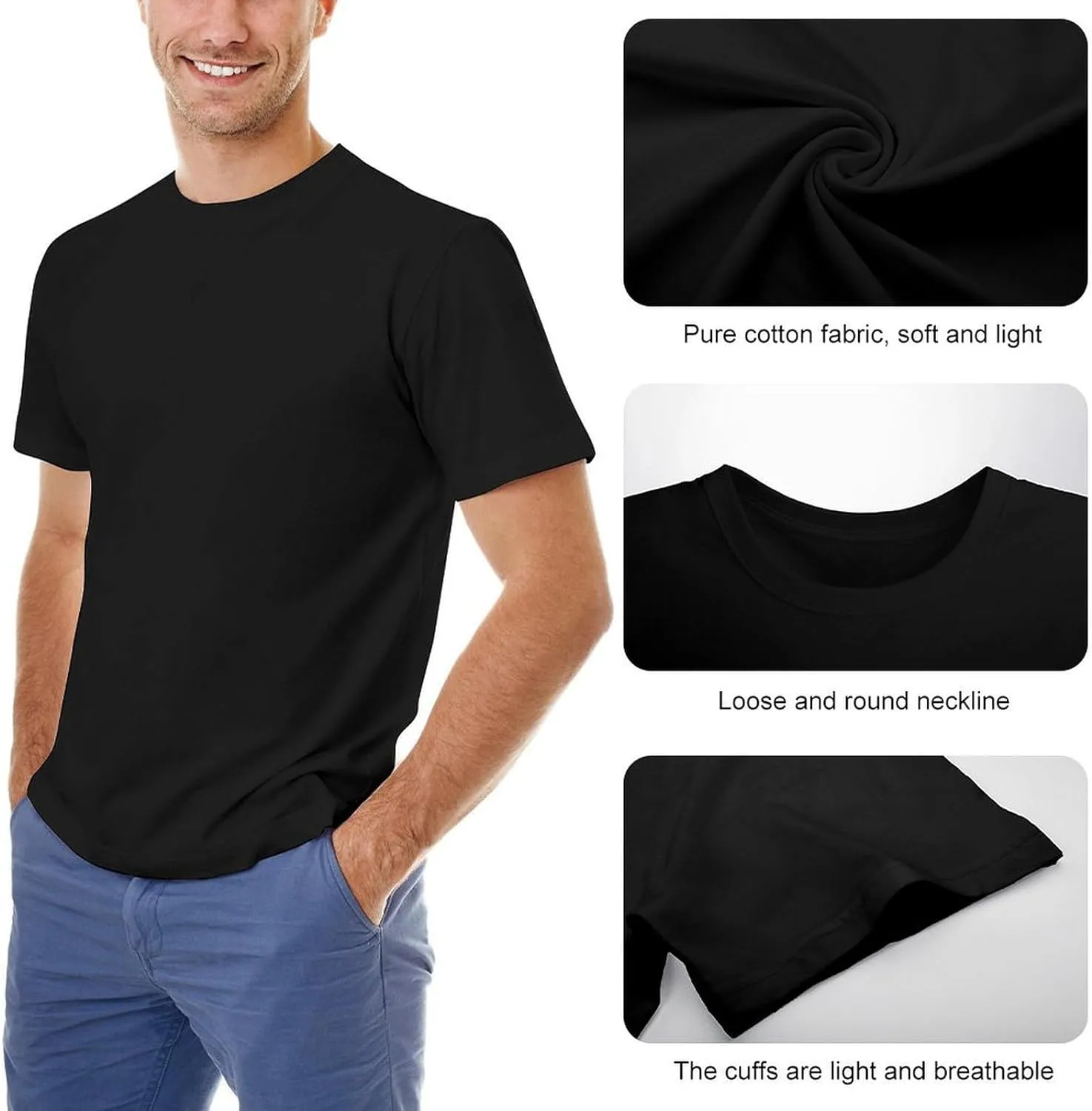 Custom Shirt Men Personalized Add Your Image T-Shirt Add Your Text Photo Front Print