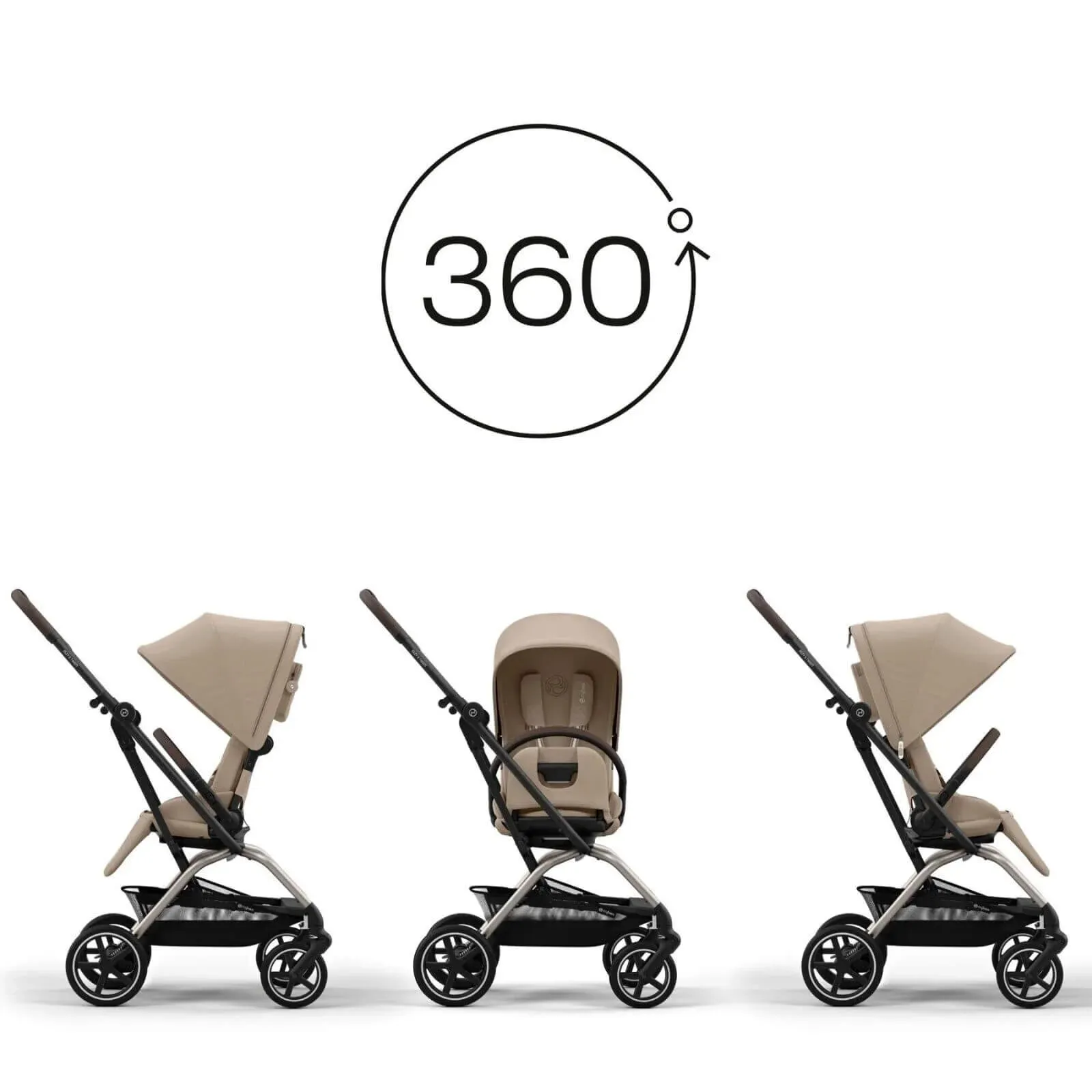 Cybex Eezy S Twist   2 Pushchair - Almond Beige