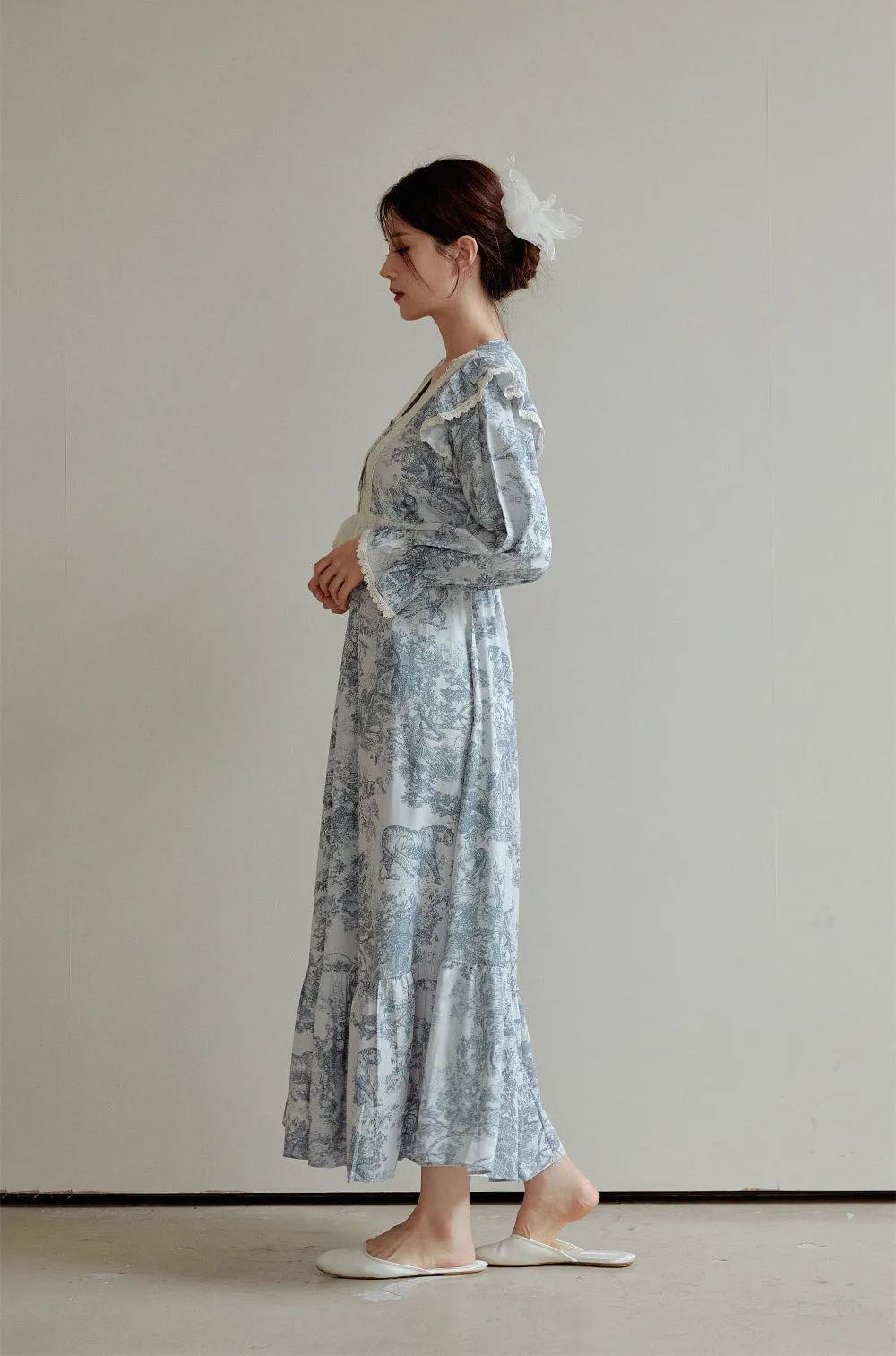 Diel Blue Adult Nightdress