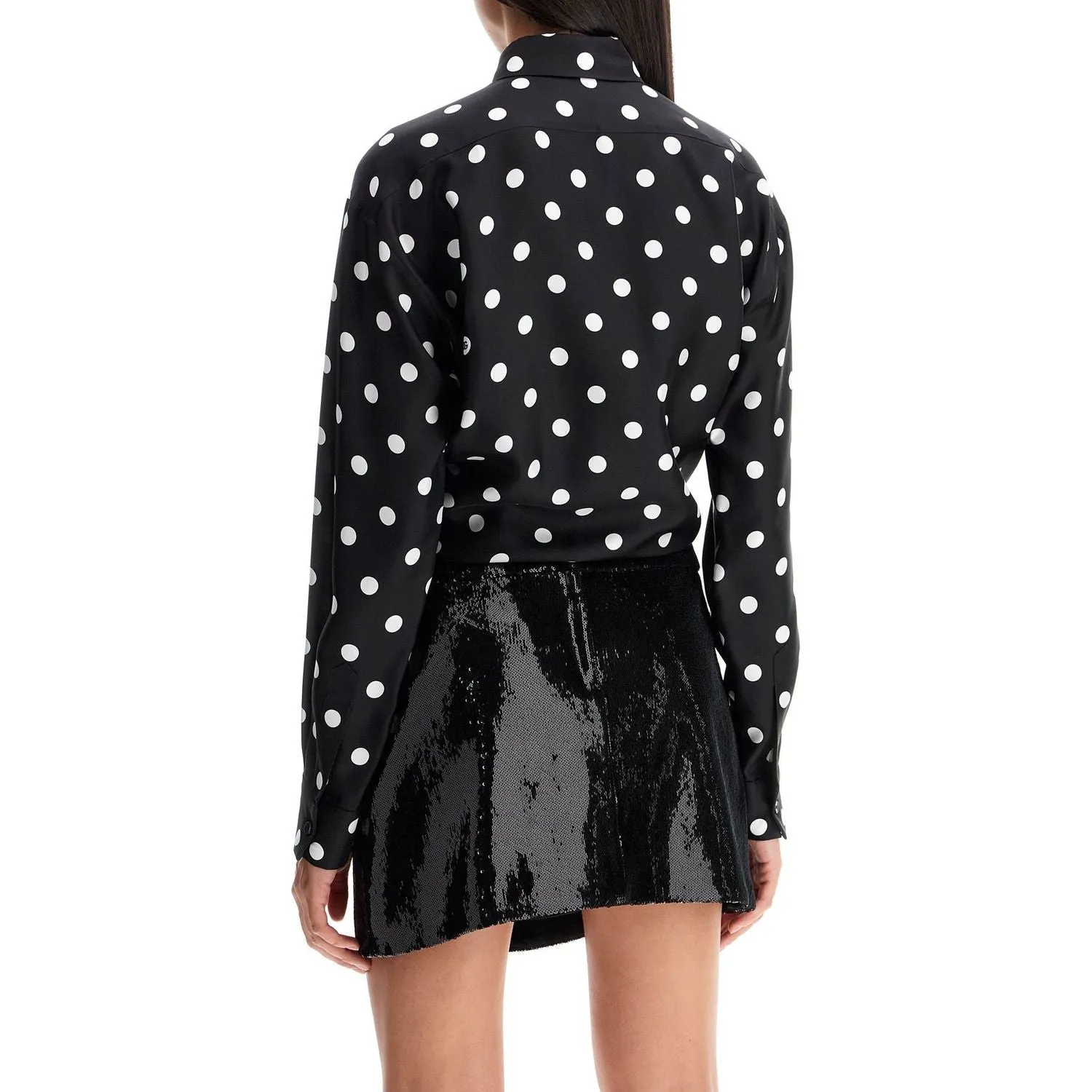 Dolce & Gabbana silk polka dot print blouse