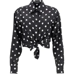 Dolce & Gabbana silk polka dot print blouse