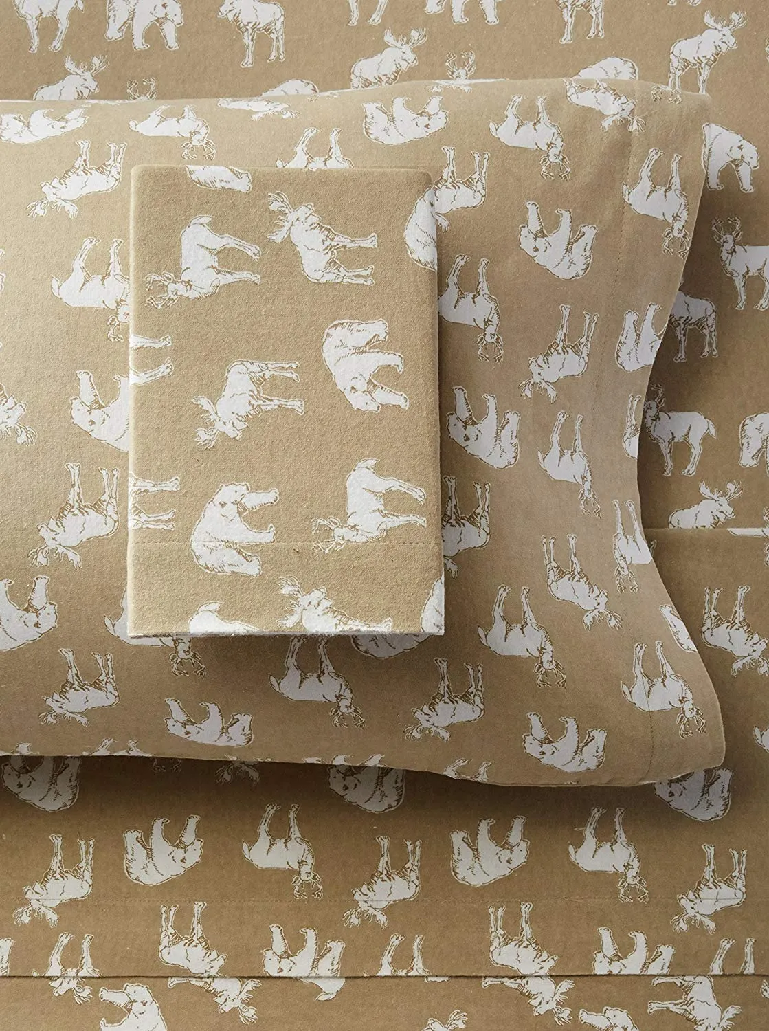 Eddie Bauer Buckhead Ridge Flannel Sheet Set, King