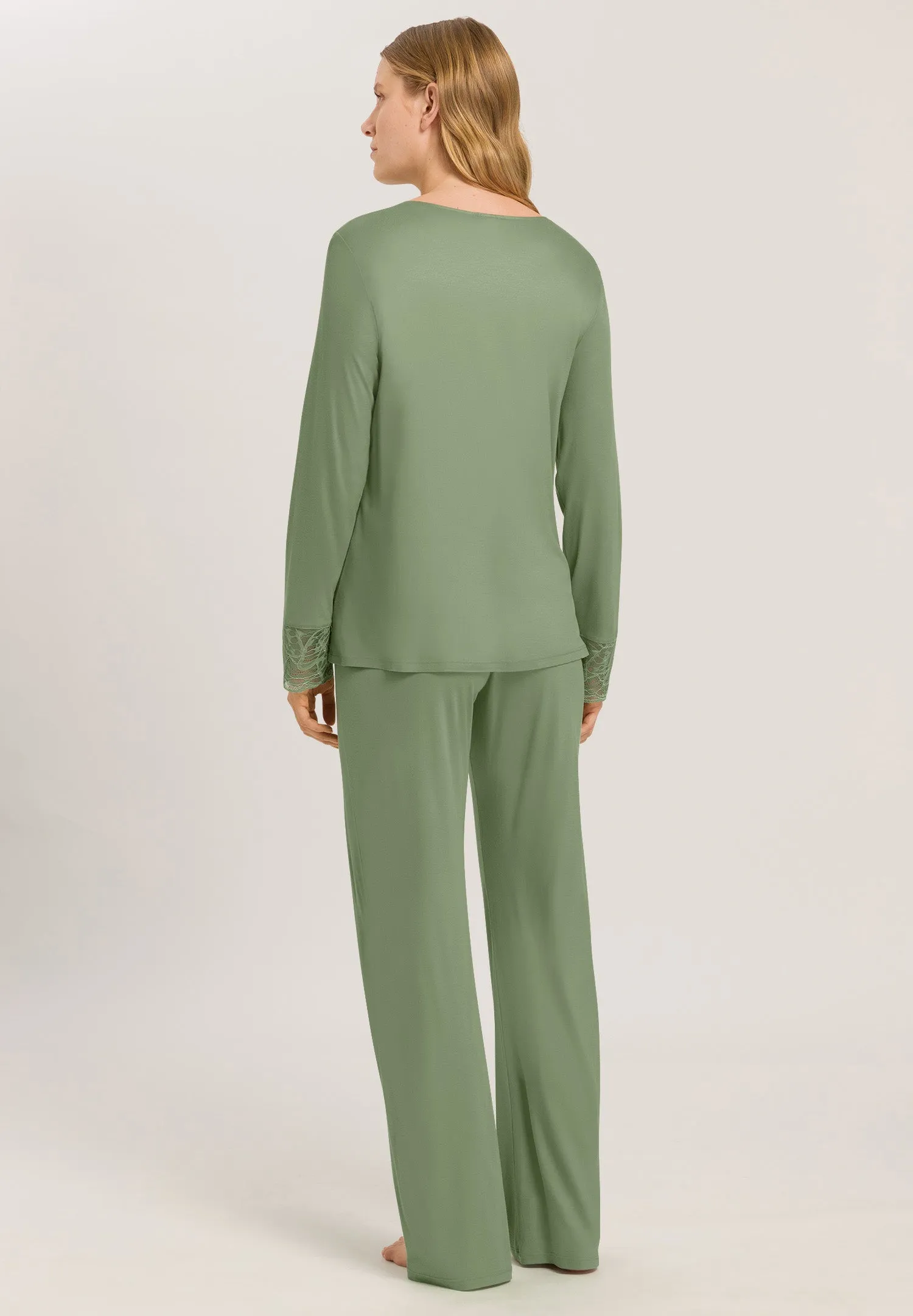 Elia Soft Lace Trim Pajama Set | Loden Frost 74991-2718