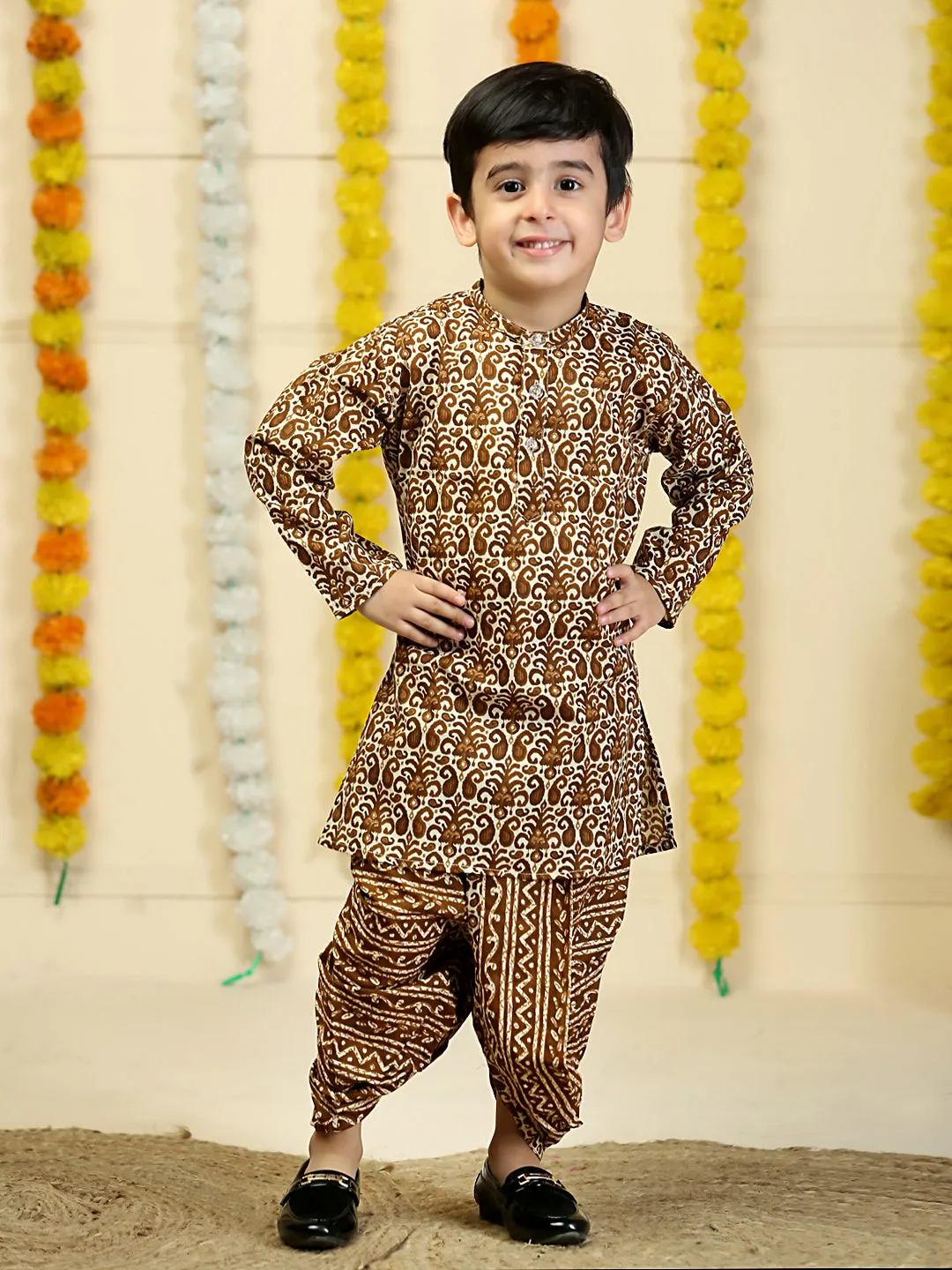Espresso Edge Boys Dhoti Kurta Set