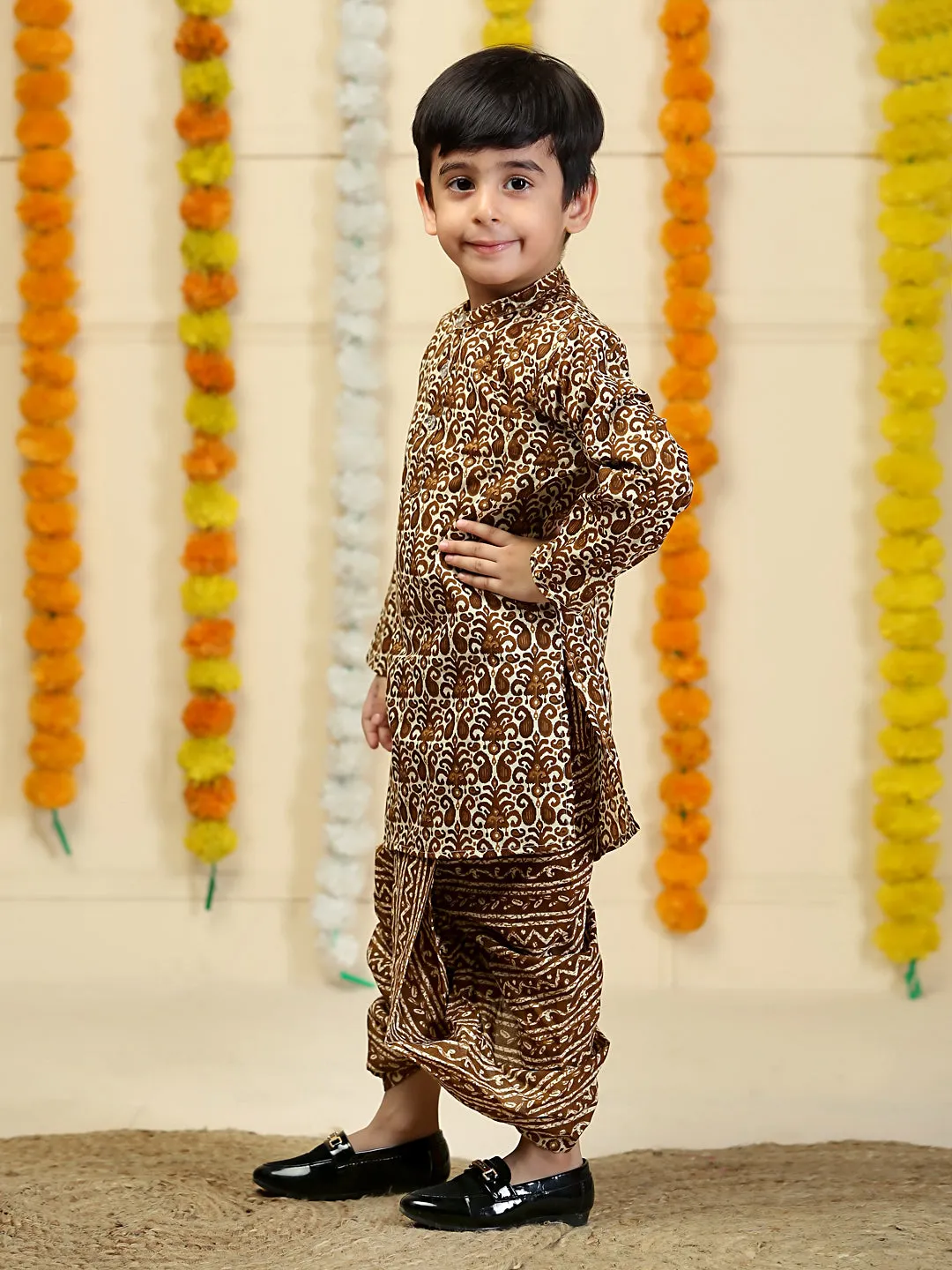 Espresso Edge Boys Dhoti Kurta Set