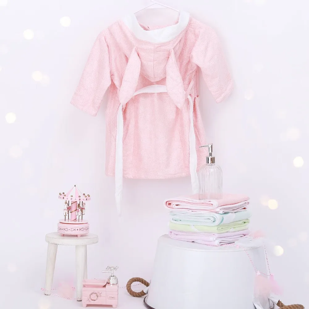 Fancy Fluff Bamboo Cotton kids Bathrobe - Bunny