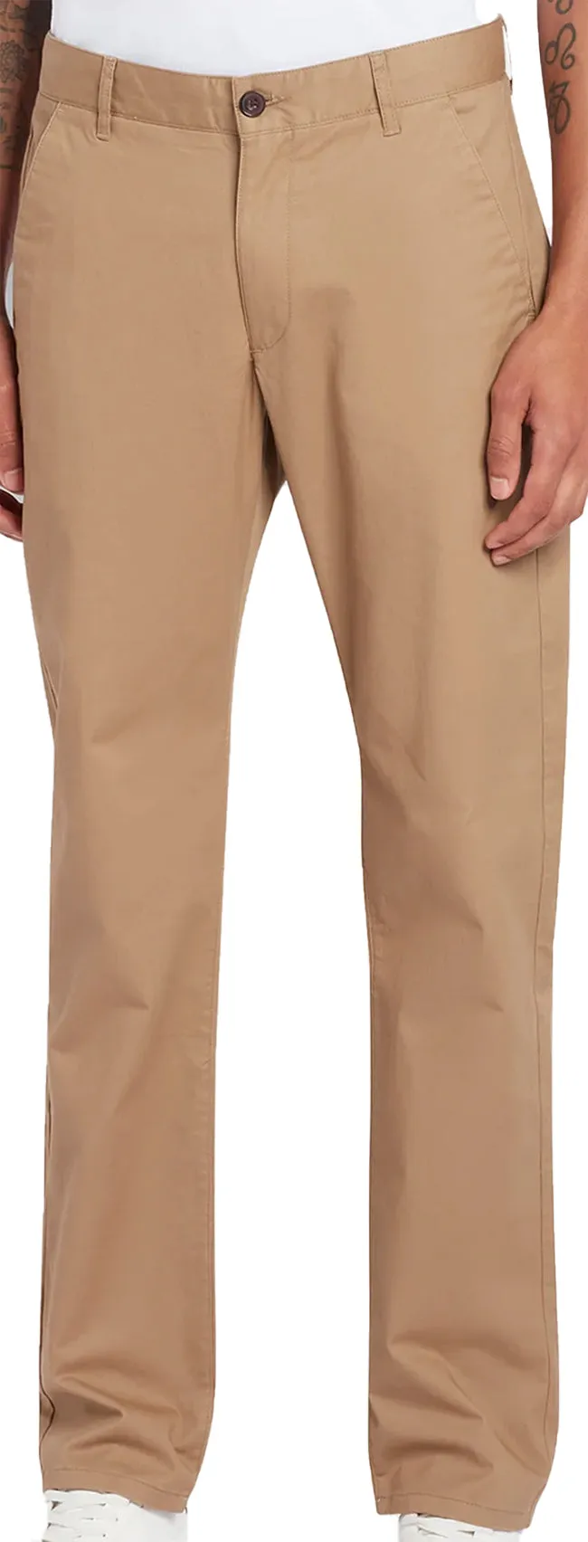 Farah Mens Elm Organic Cotton Twill Chino Beige
