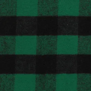 Flannel Swatch - Green & Black 1" Buffalo Plaid