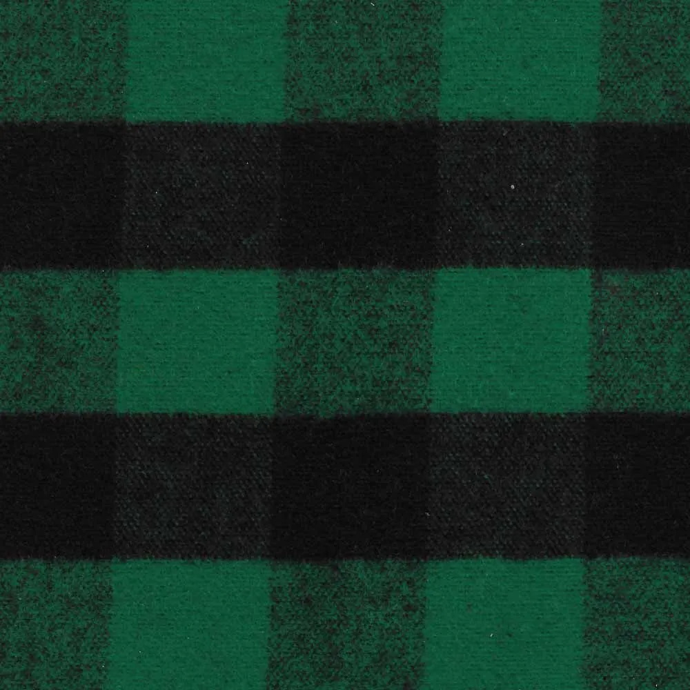 Flannel Swatch - Green & Black 1" Buffalo Plaid