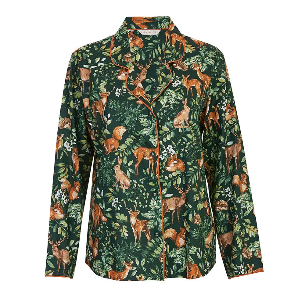 Forrest Women's Woodland Print Pyjama Top