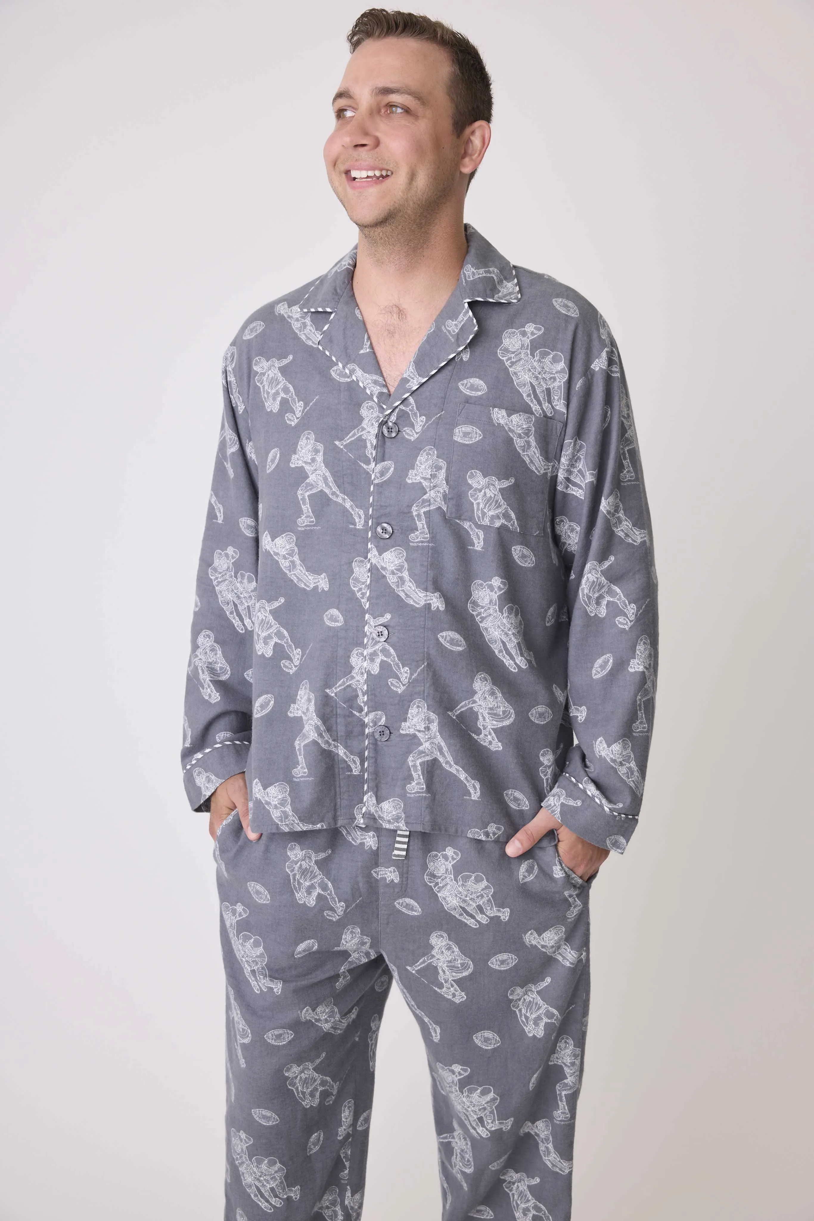Game Day Men's Flannel PJ Set