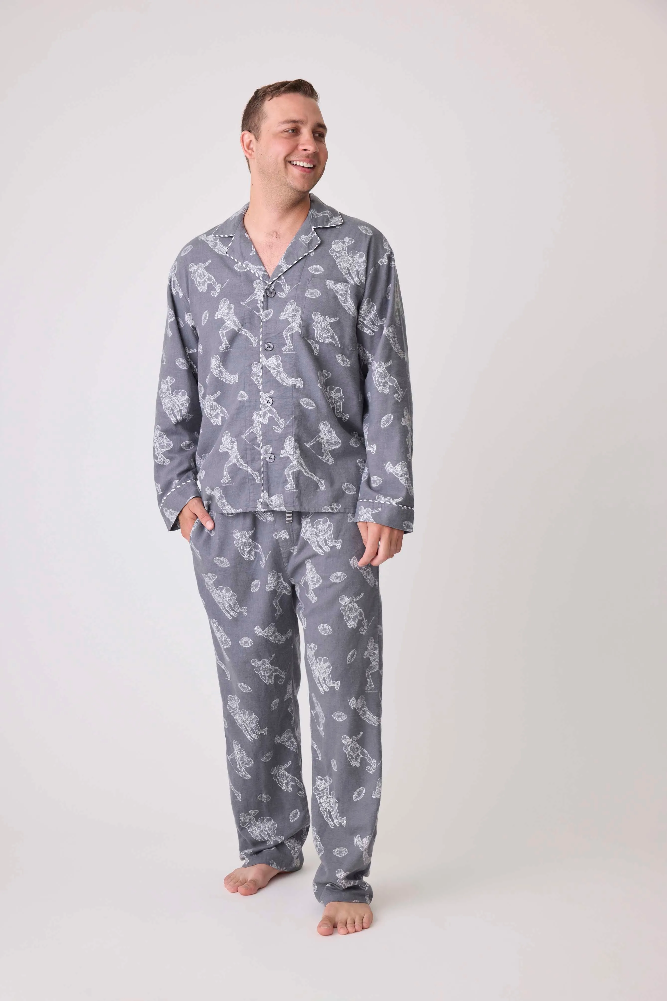 Game Day Men's Flannel PJ Set