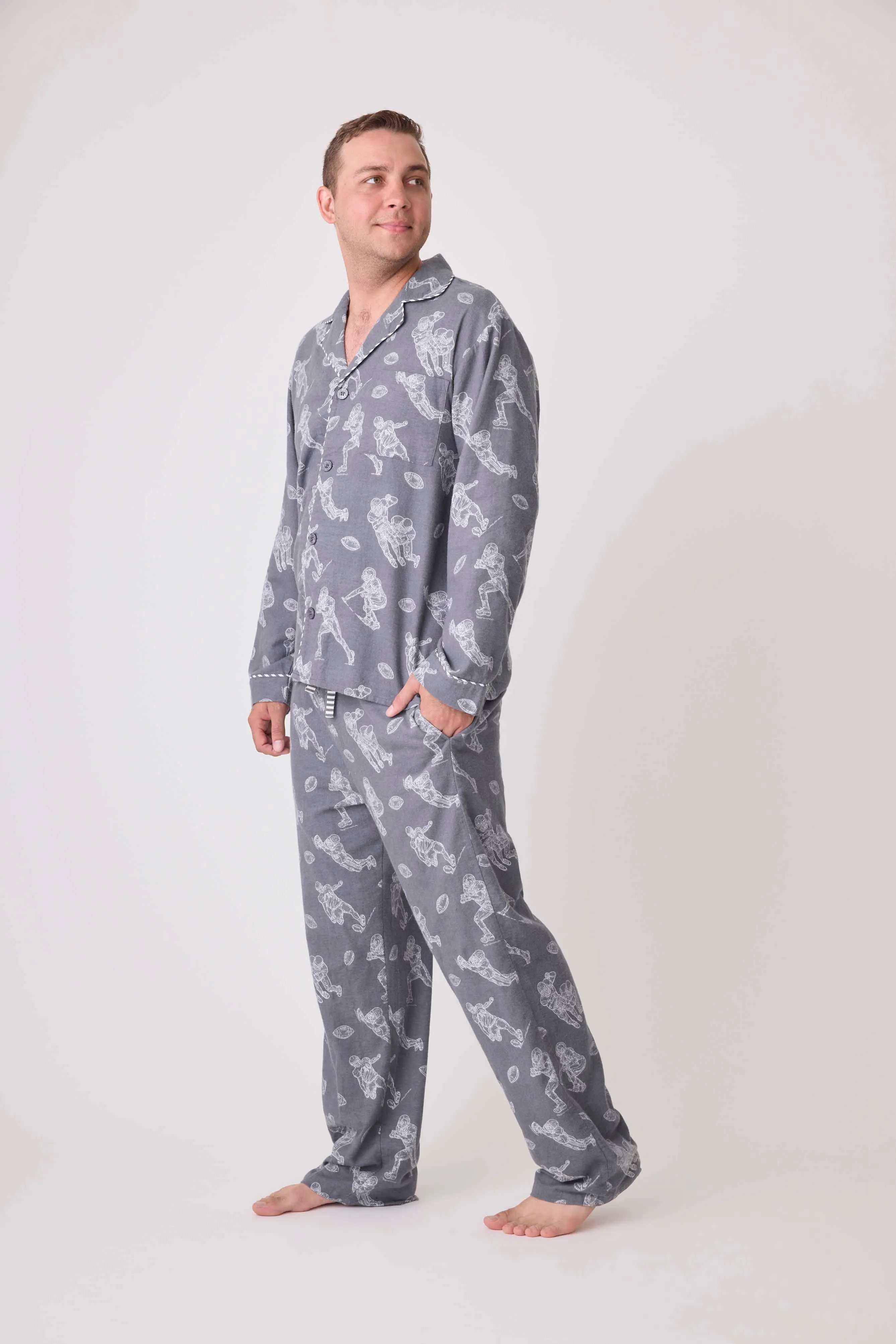 Game Day Men's Flannel PJ Set