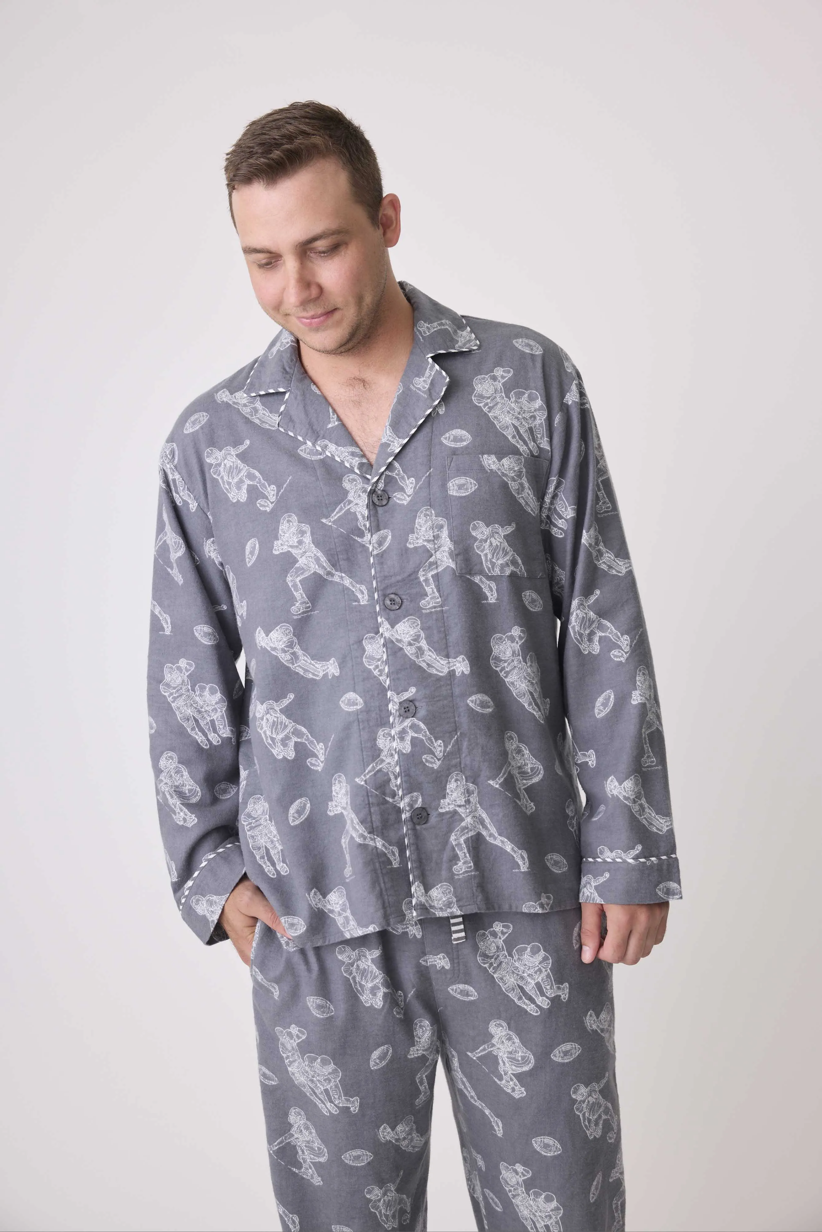 Game Day Men's Flannel PJ Set