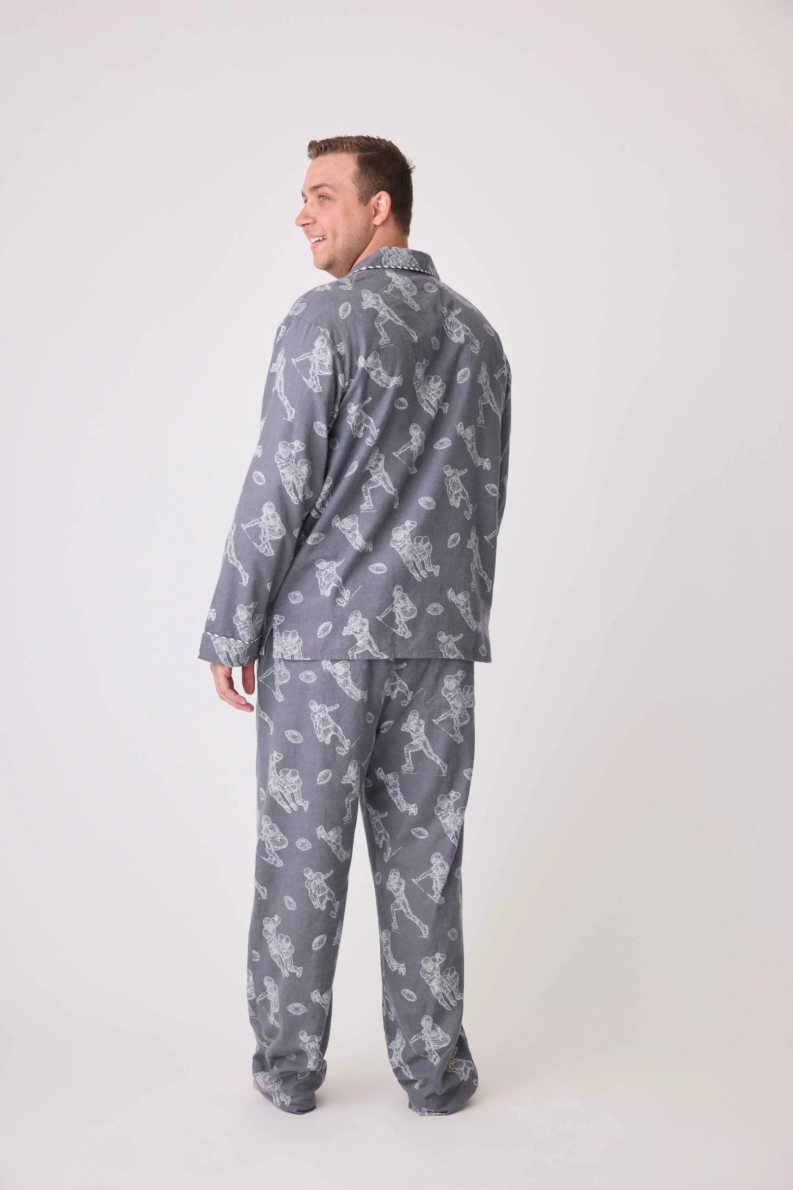 Game Day Men's Flannel PJ Set