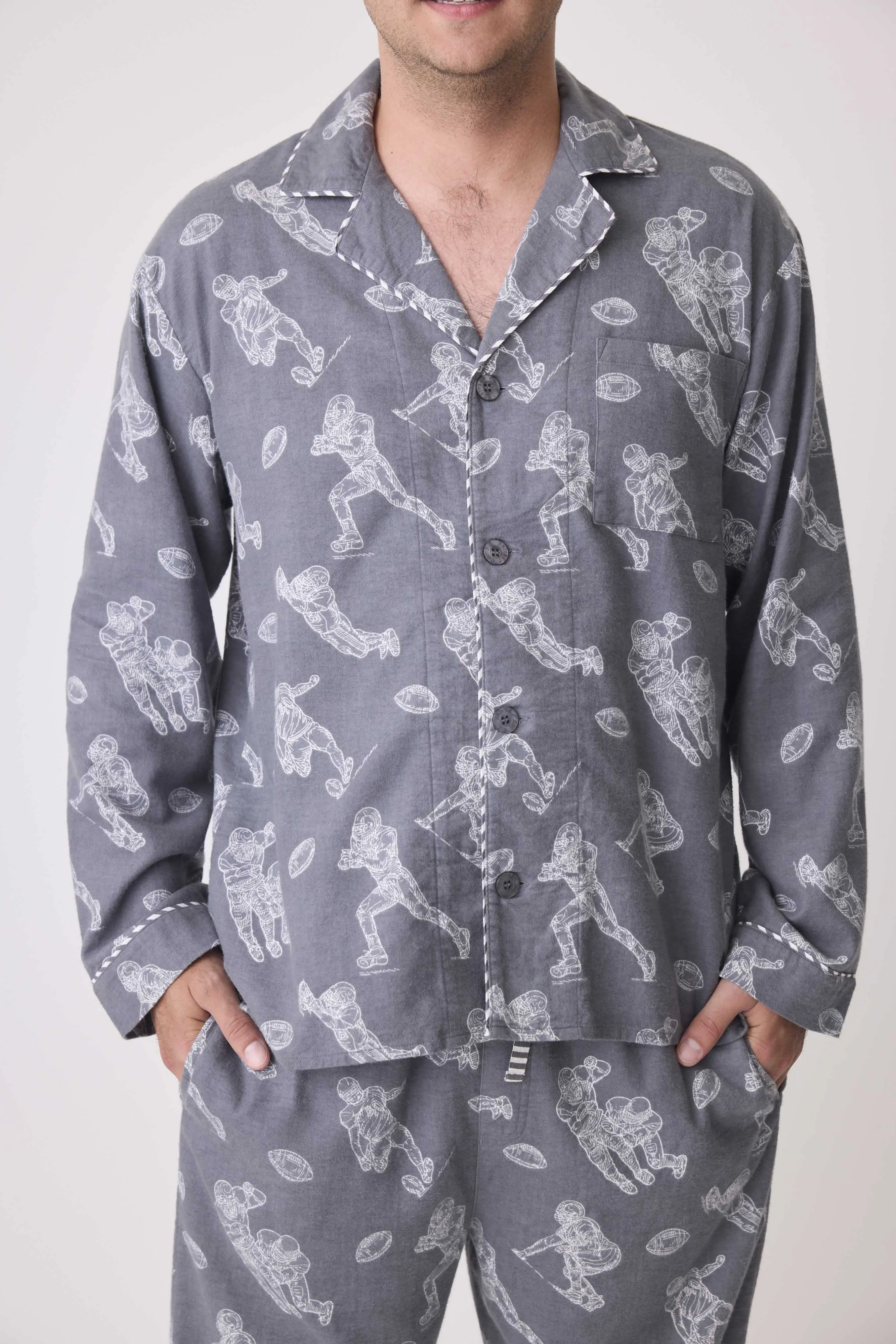 Game Day Men's Flannel PJ Set