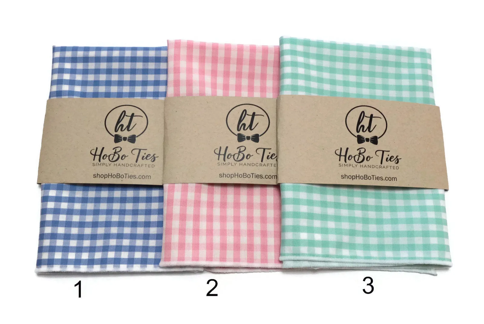 Gingham Check Pocket Square (Mens)