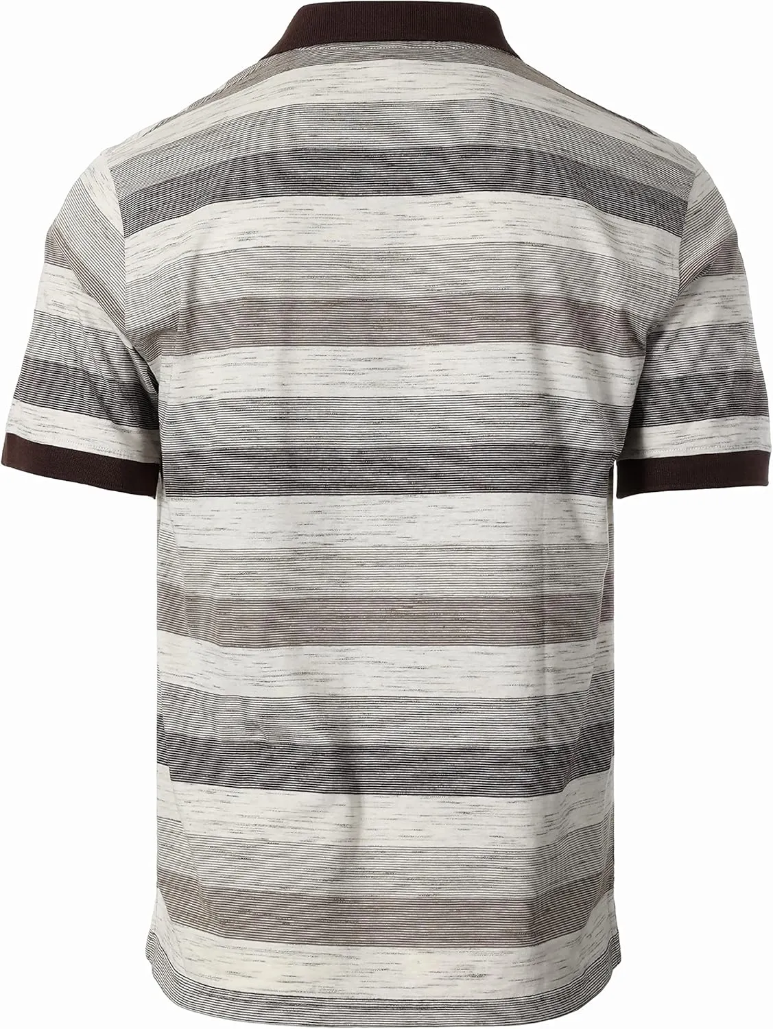 Gioberti Mens Club Stripe Polo Shirt - Short Sleeve, Regular Fit, Yarn Dye