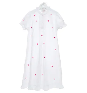 Girls Pink Heart Nightdress